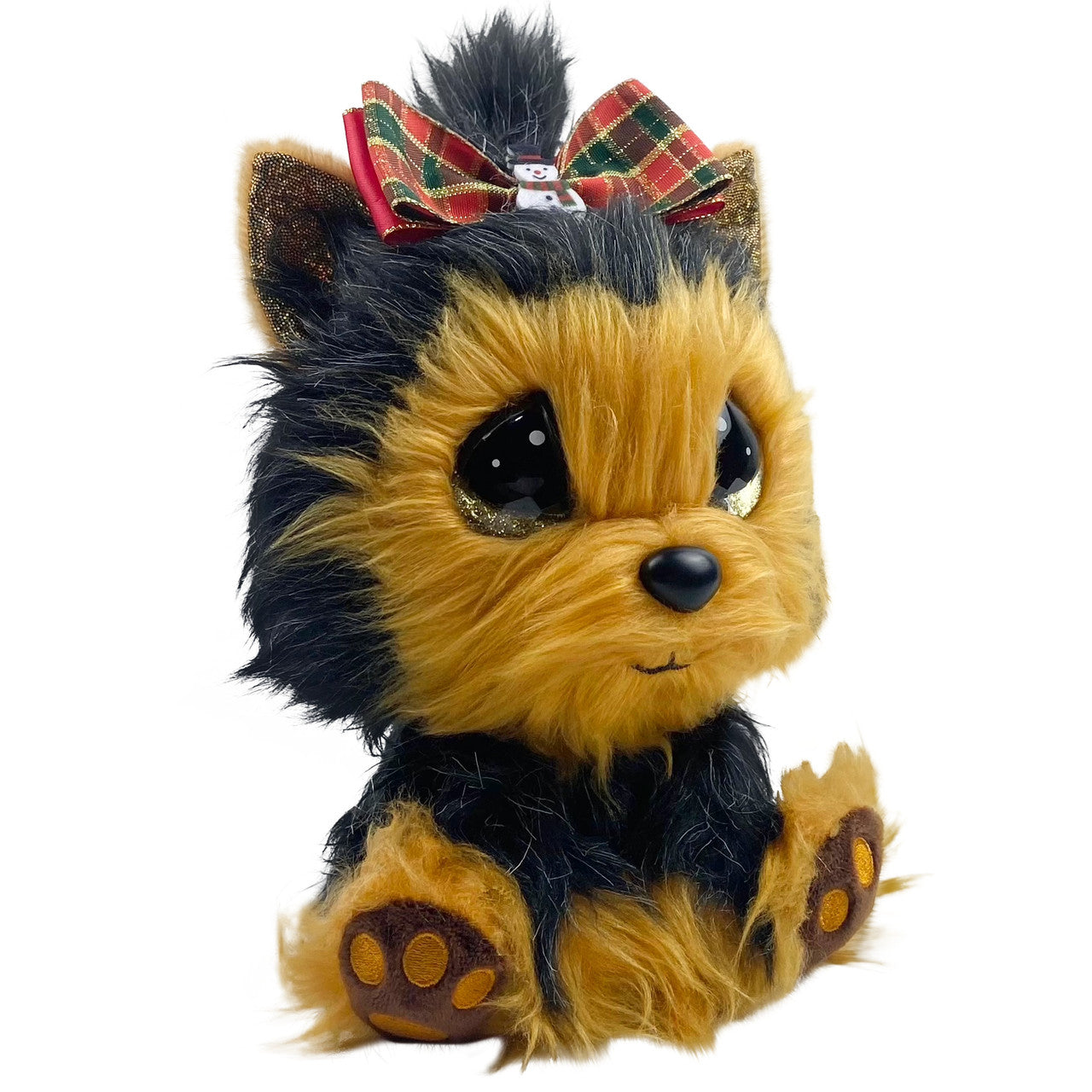 Bitsy Holiday Yorkie with Bow Cutie Pet-tudies Stuffed Animal - Image