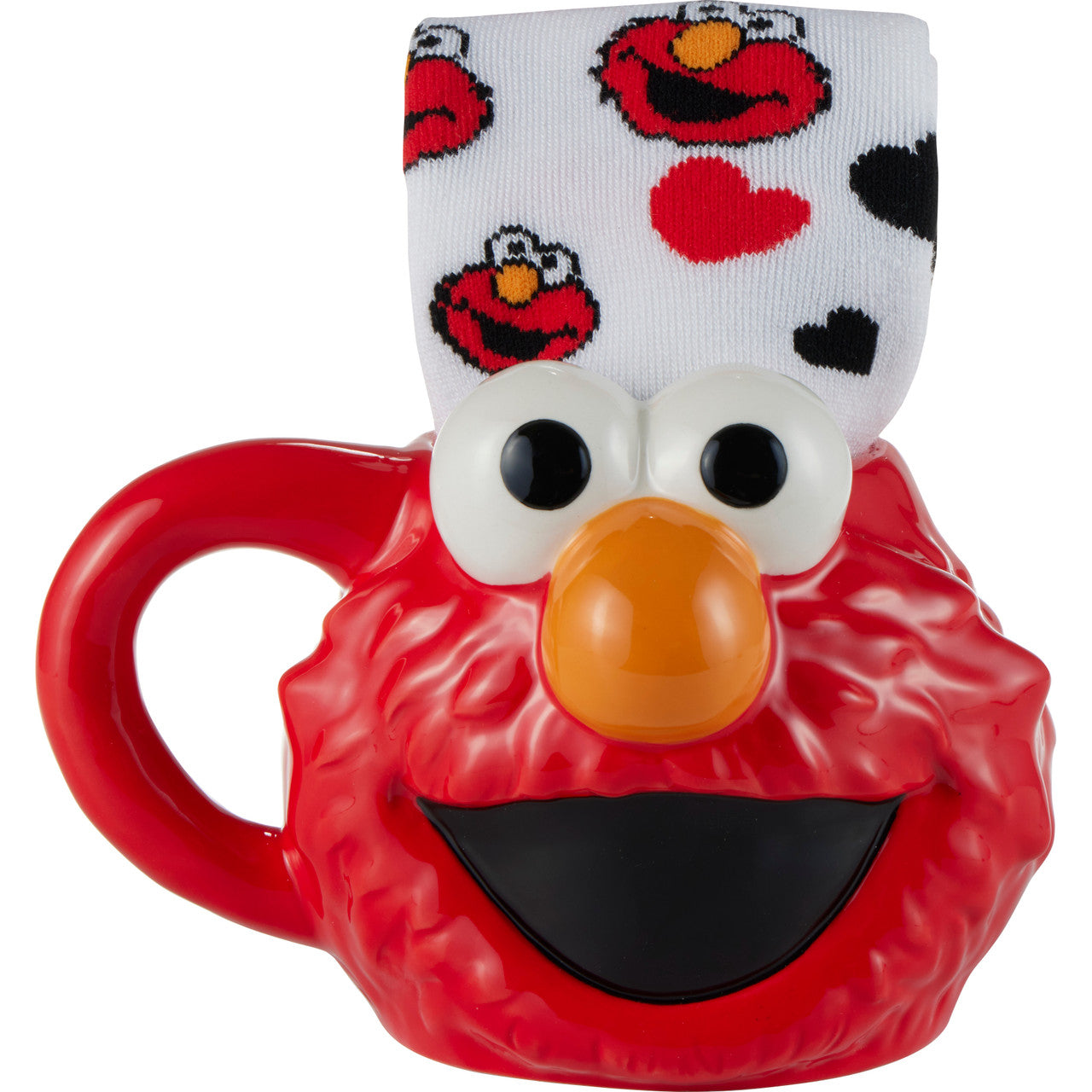 Sesame Street Elmo And Hearts Mug and Socks Set - Image
