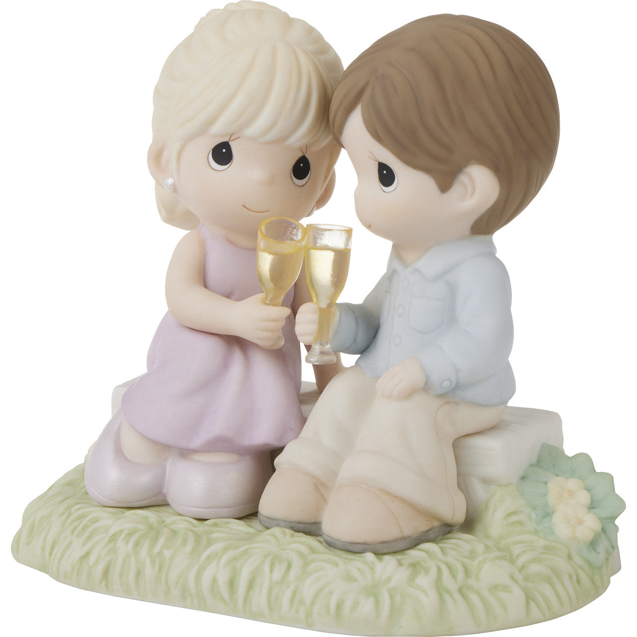 To Our Everlasting Love Brunette Boy/Blonde Girl Figurine - Image