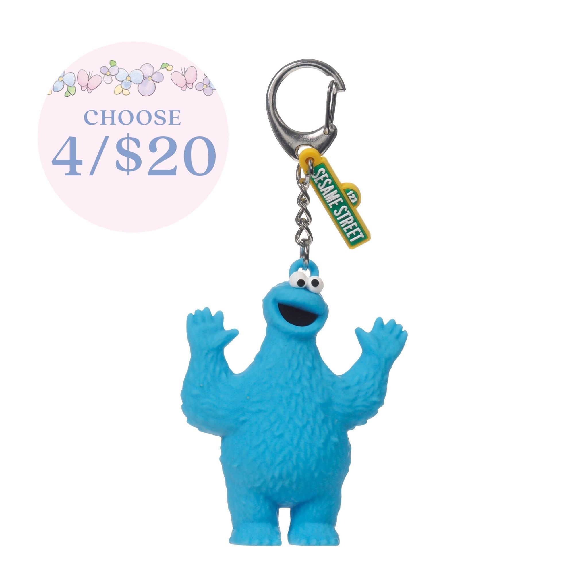 Sesame Street Cookie Monster Backpack Clip