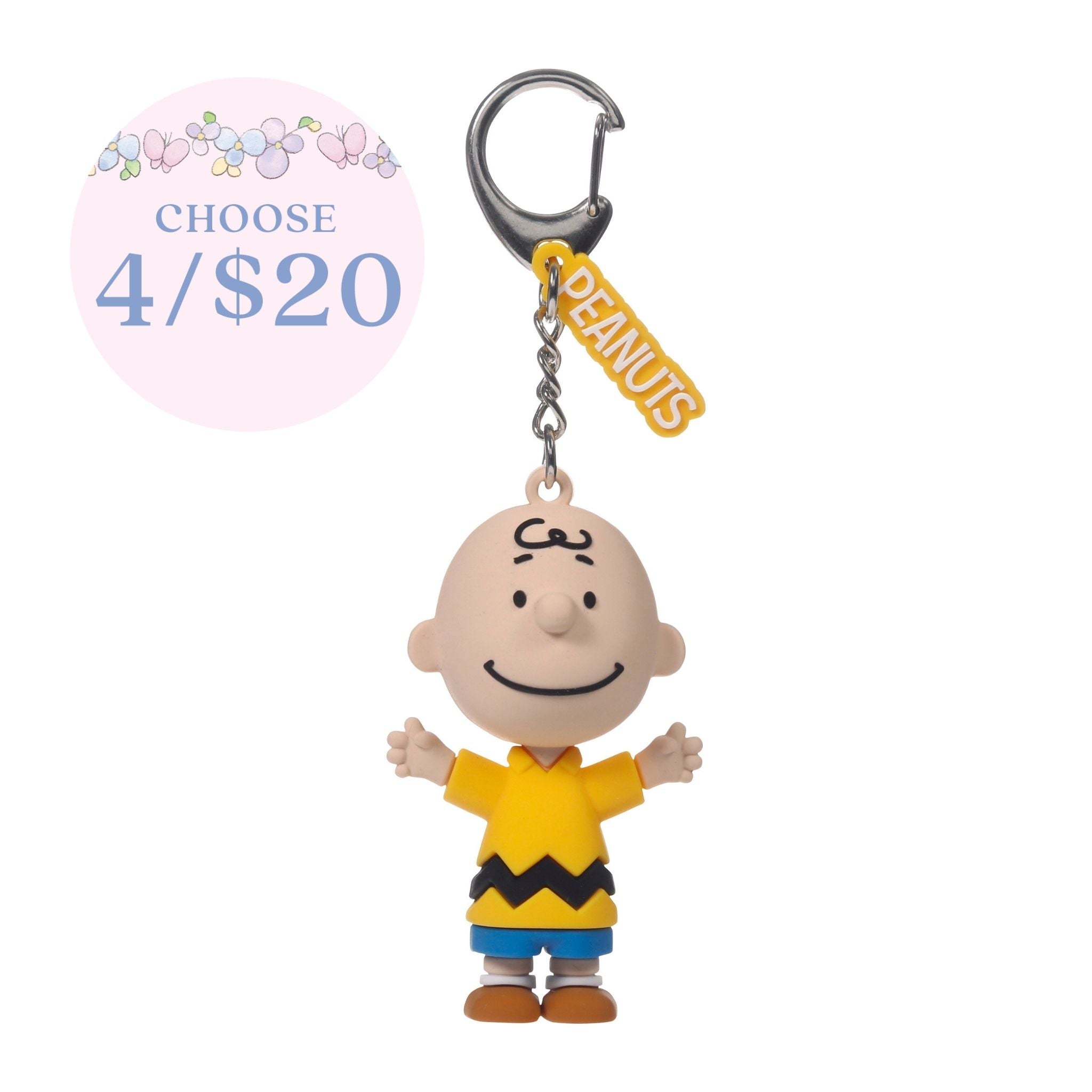 Peanuts Charlie Brown Backpack Clip