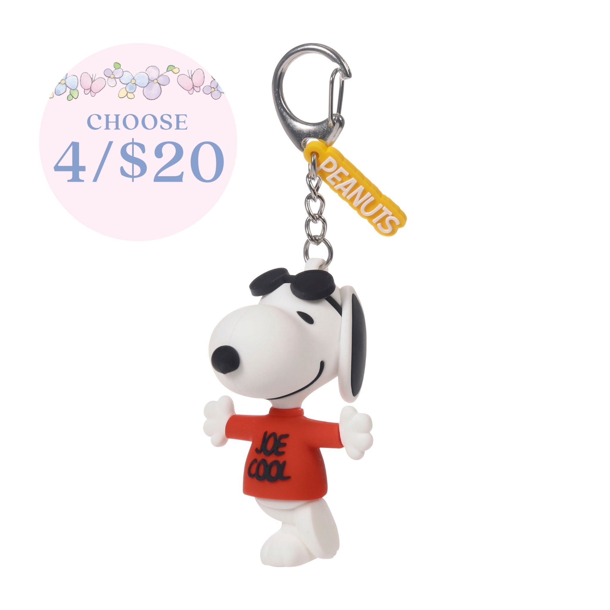 Joe Cool Peanuts Snoopy Backpack Clip