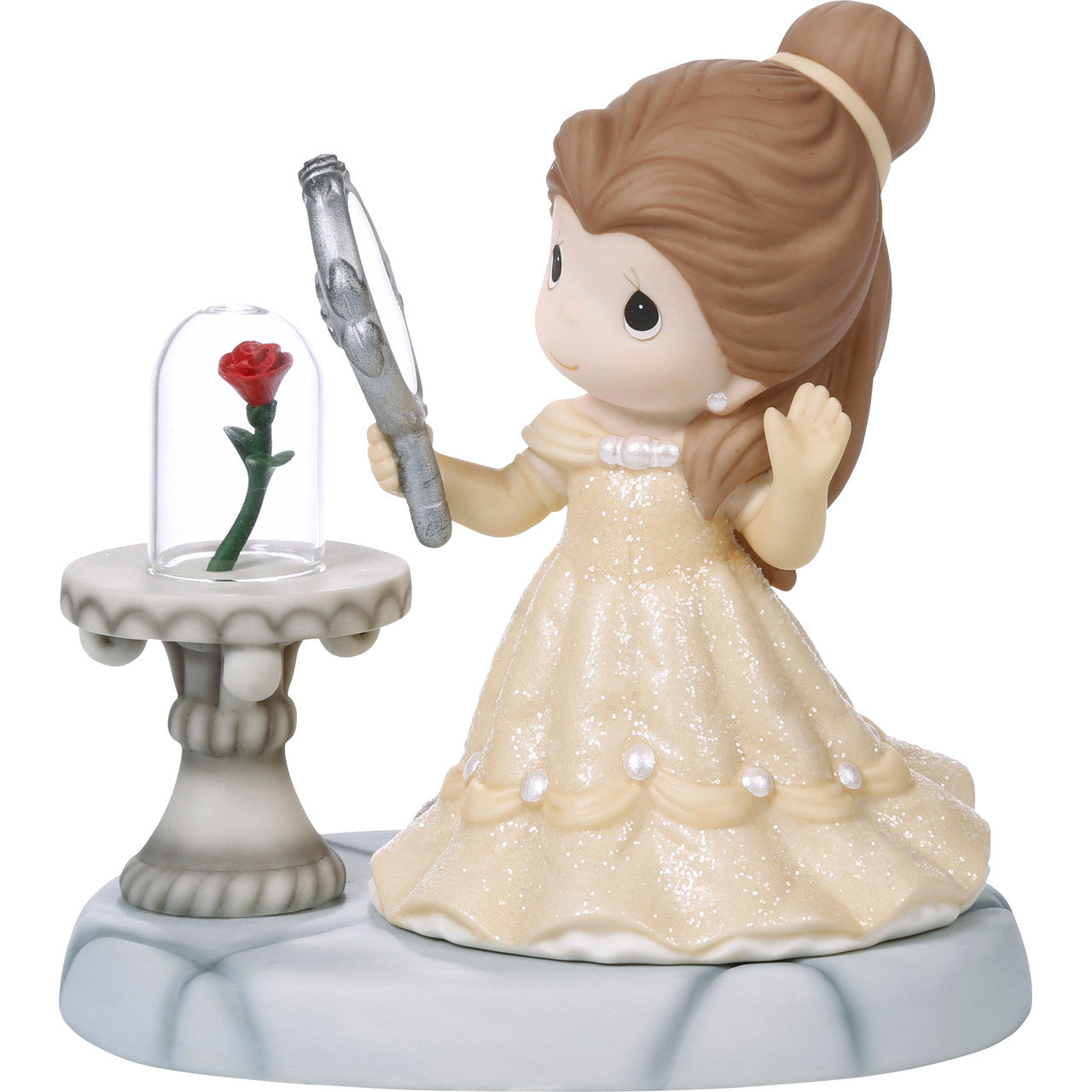 Precious Moments 241020 Your Beauty Brings The Magic Disney Belle Bisque  Porcelain Figurine