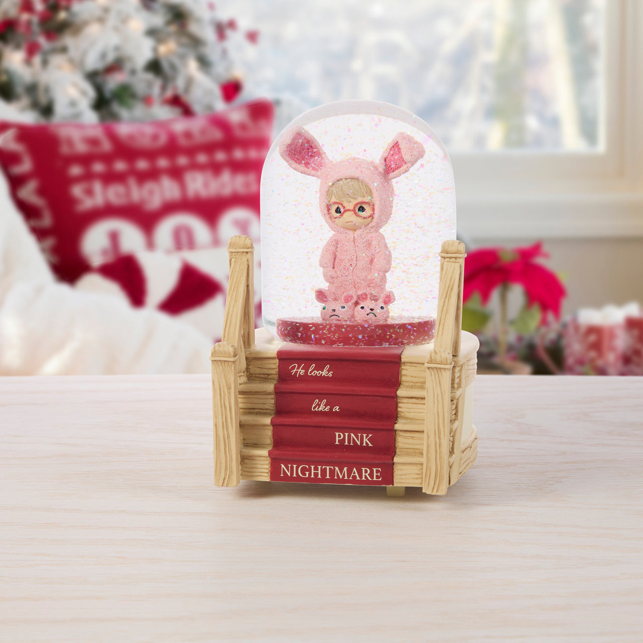 He Looks Like A Pink Nightmare A Christmas Story Musical Snow Globe - Image