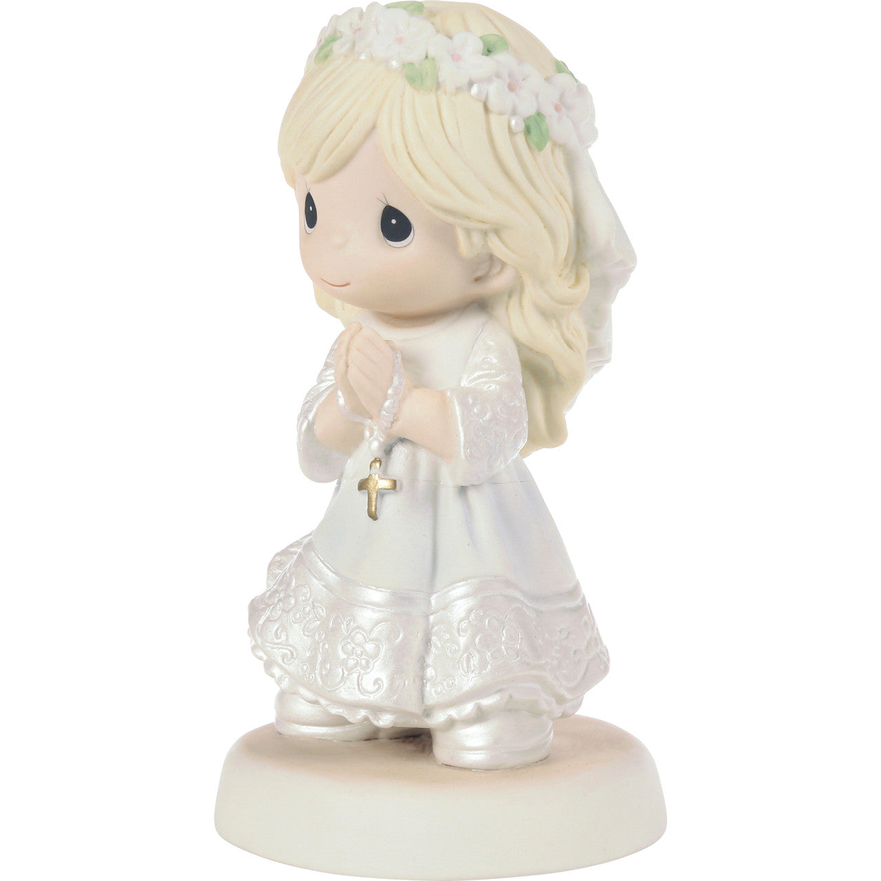 My First Communion Blonde Hair Girl Figurine - Image