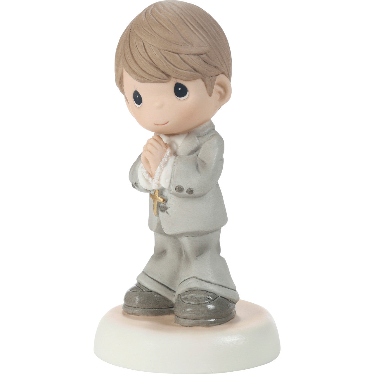 My First Communion Brunette Boy Figurine - Image