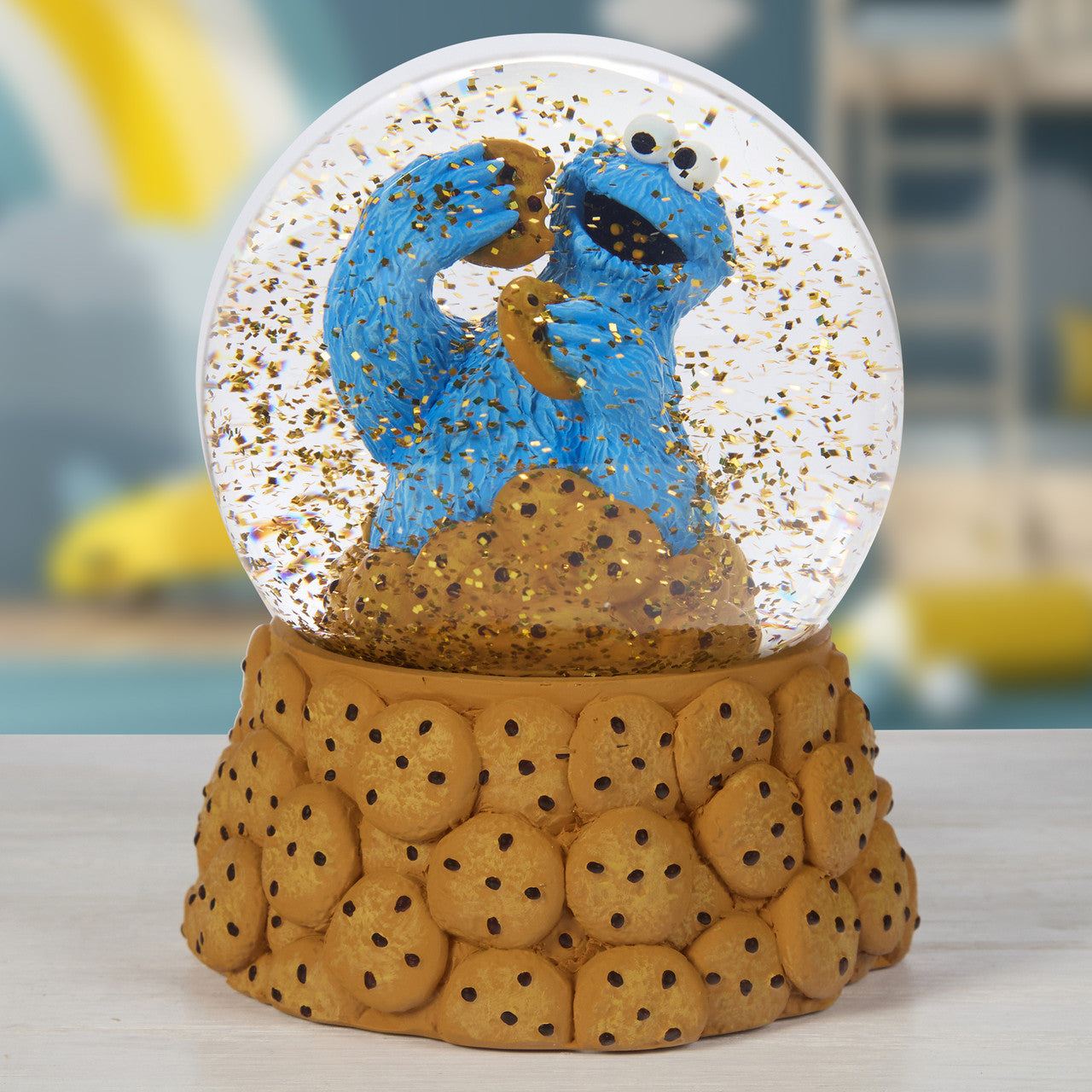 Sesame Street Cookie Monster Nom Nom Musical Snow Globe - Image