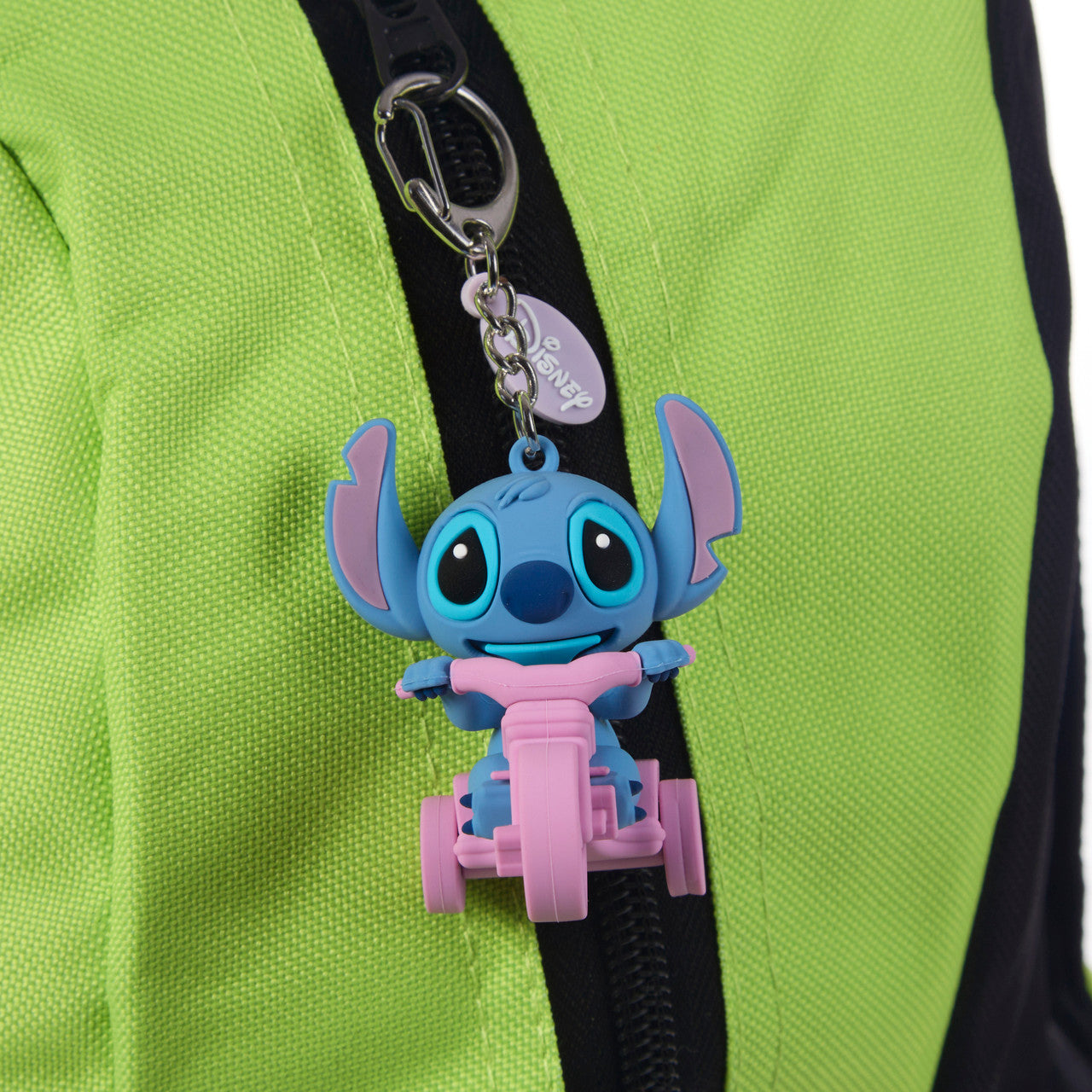 Disney Stitch on Tricycle Backpack Clip - Image