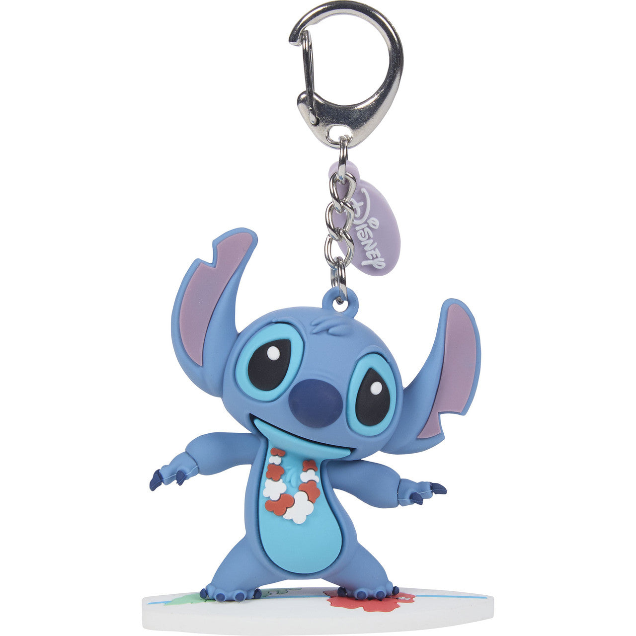 Disney Stitch 4-Piece Backpack Clip Set – Surfing Stitch, Sitting Stitch, Hula Stitch & Trike Stitch - Image