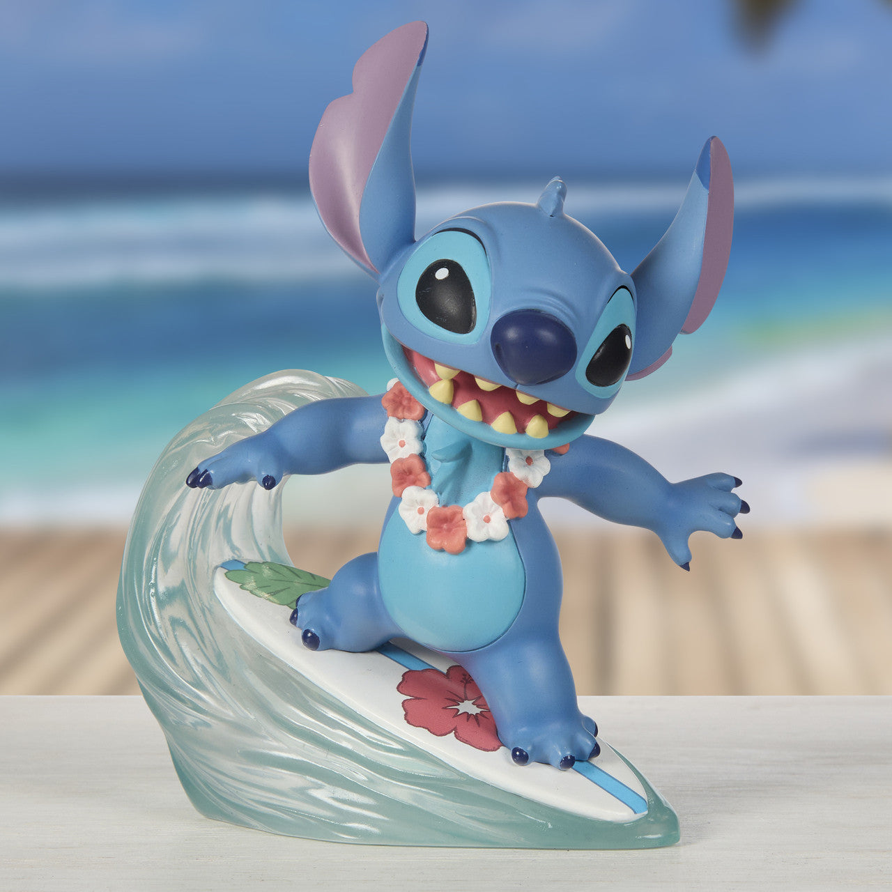 Riding The Waves Disney Stitch Figurine - Image