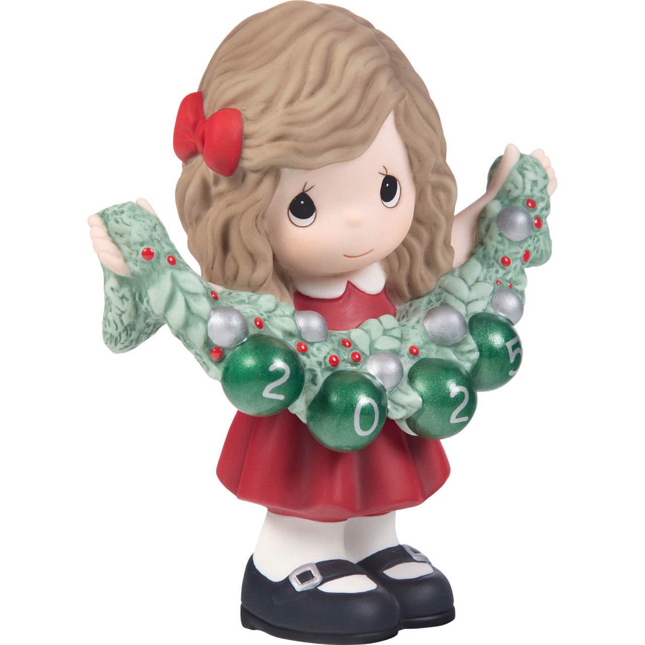 Deck The Halls 2025 Dated Girl Figurine - Image