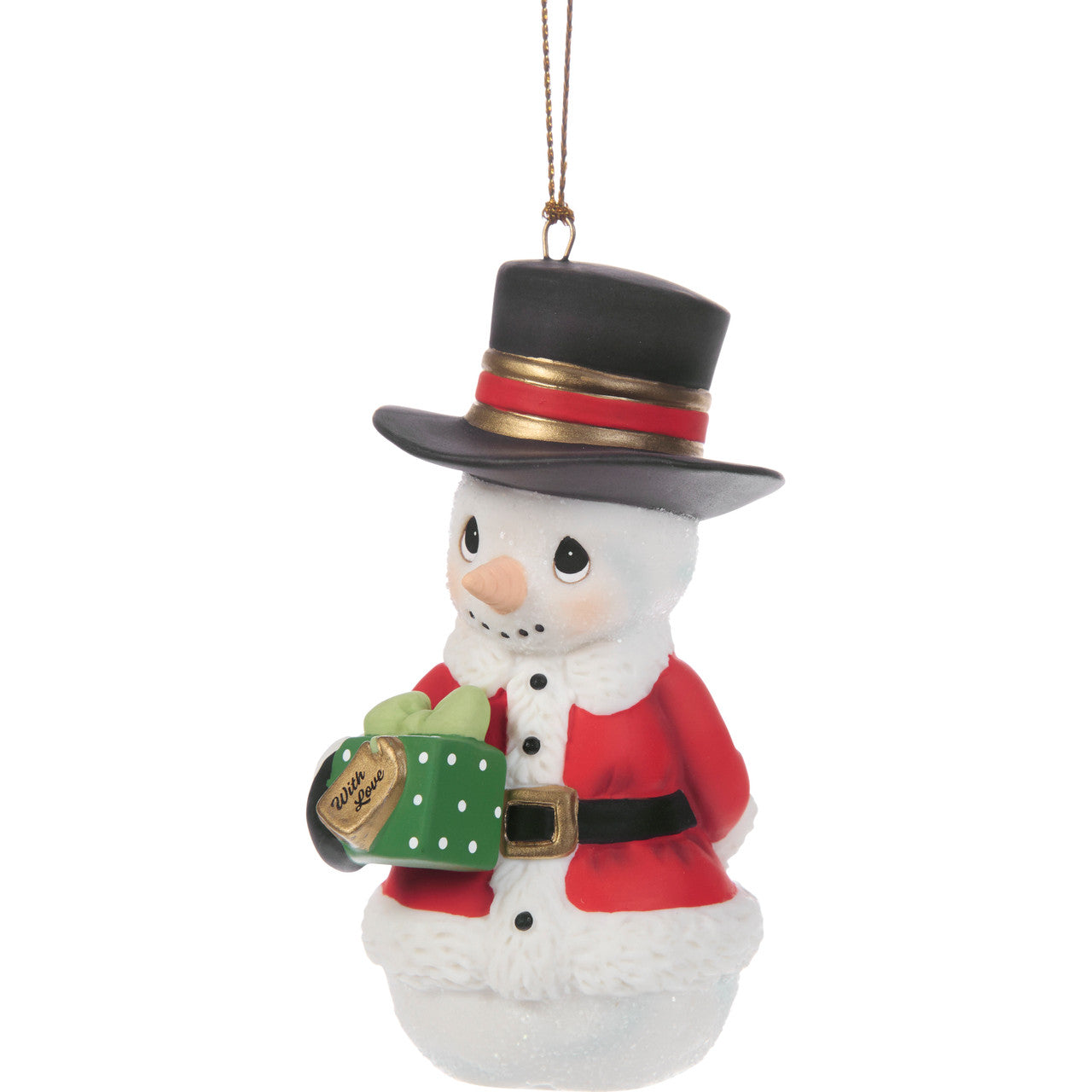 Sharing The Gift Of Love Annual Snowman Ornament - Image