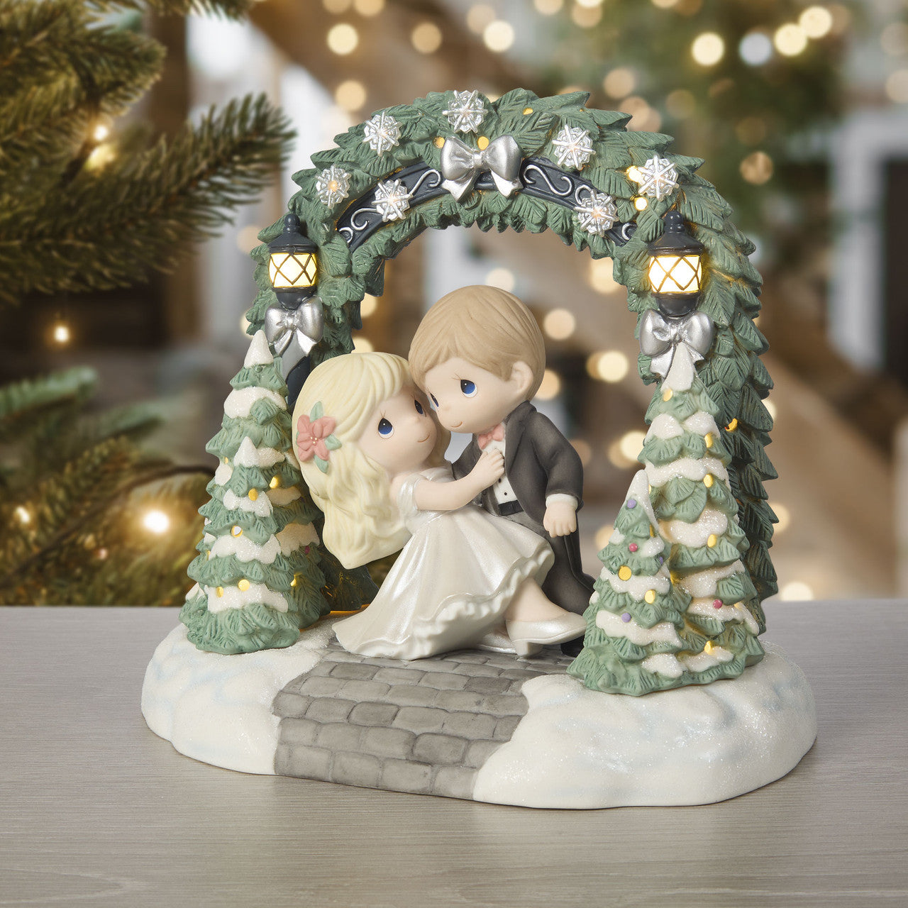 With You The Night Is Beautiful And Bright Lighted Limited Edition Figurine - Image