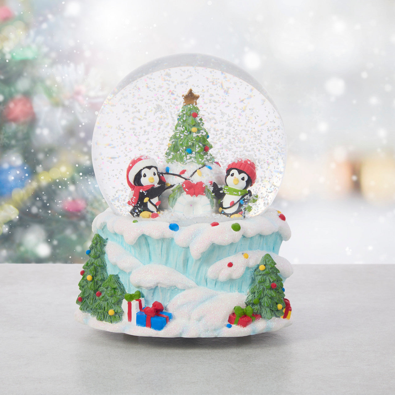 Deck The Igloo With Holiday Cheer Snow Globe - Image