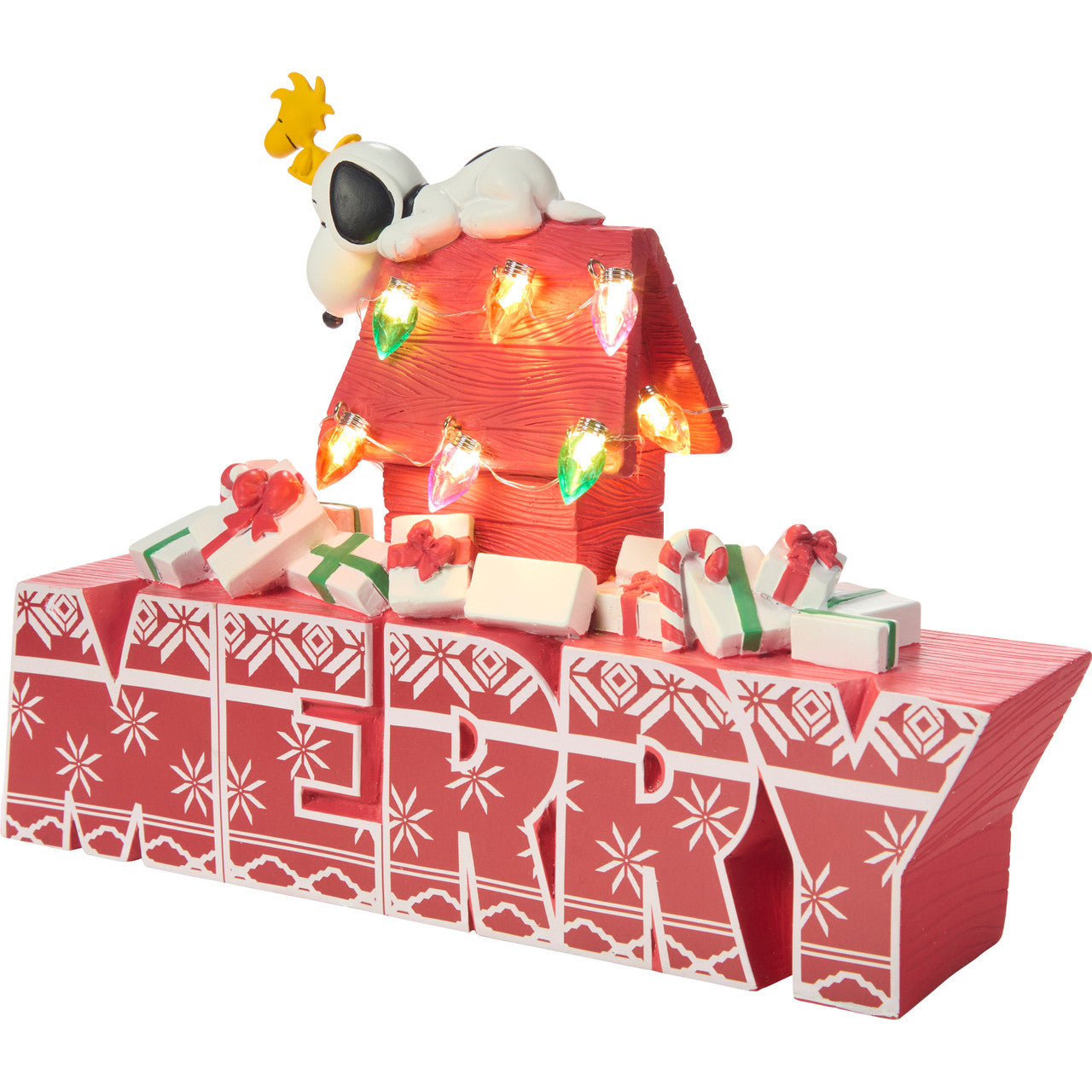 Wishing You A Very Merry & Cozy Christmas Lighted Figurine - Image