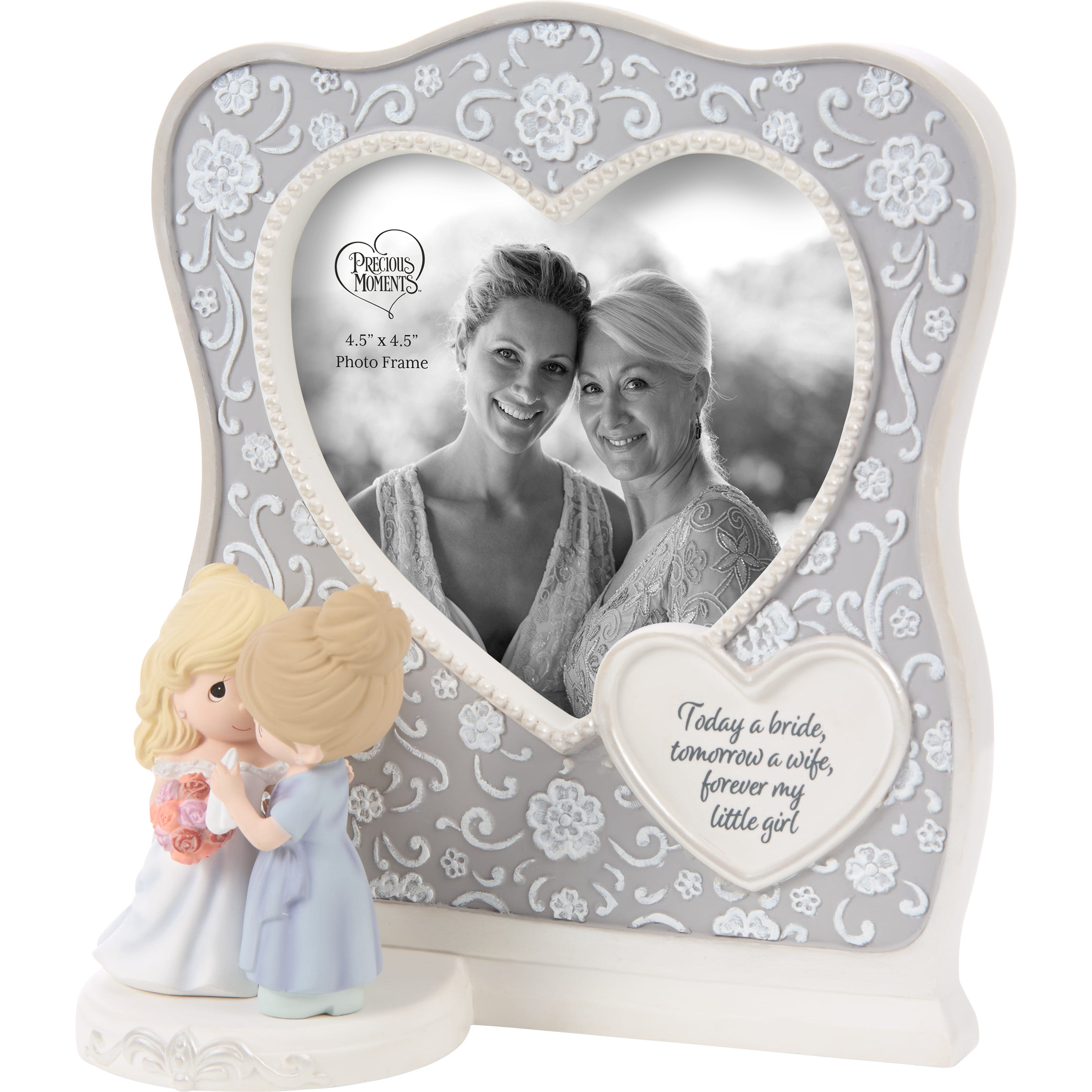 Today A Bride, Tomorrow A Wife, Forever My Little Girl Mom And Bride Photo Frame - Alternate View 1