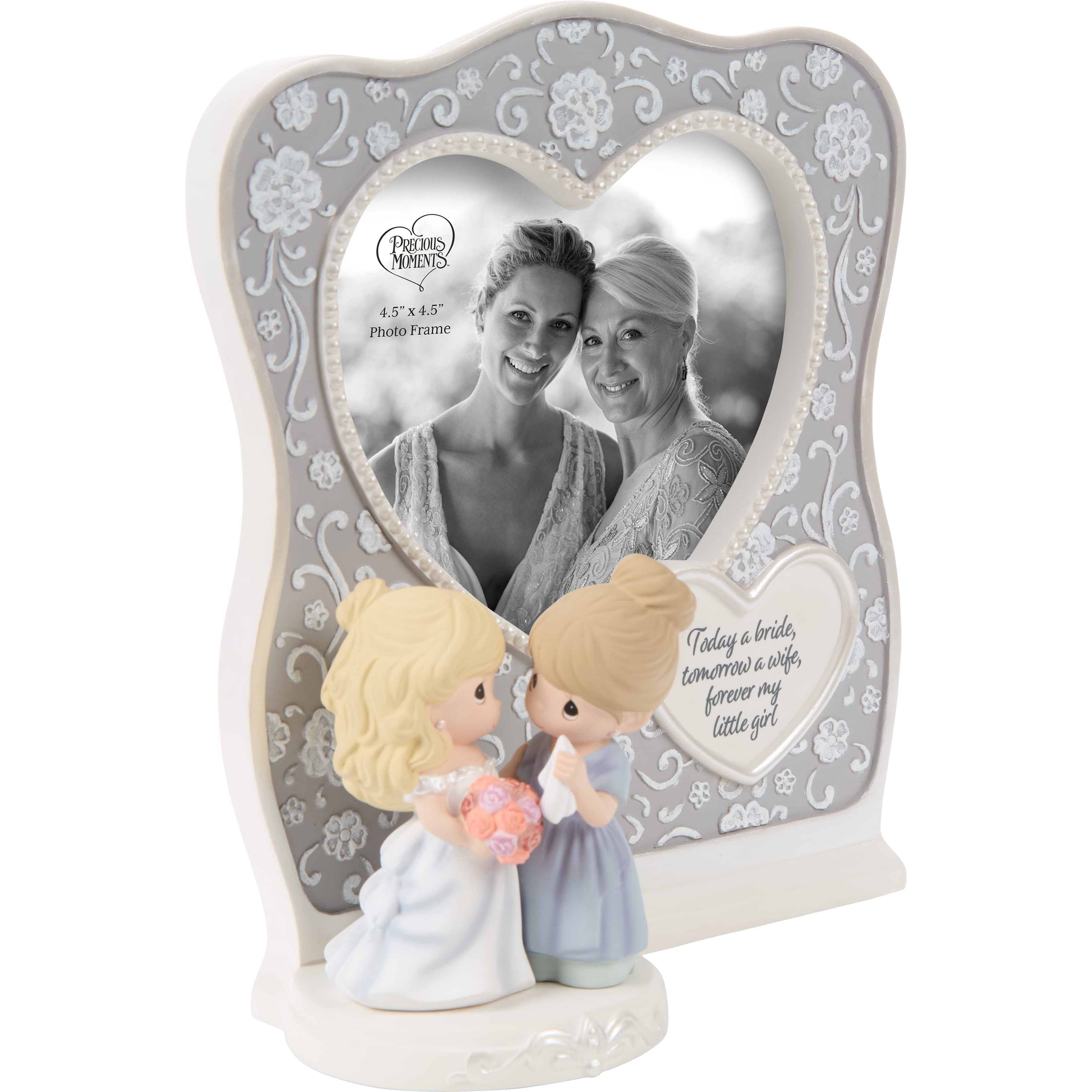 Today A Bride, Tomorrow A Wife, Forever My Little Girl Mom And Bride Photo Frame - Alternate View 2