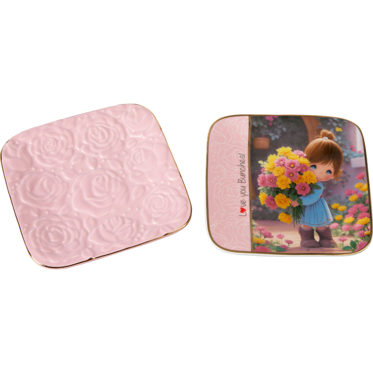 Love You Bunches! Trinket Trays, Girl, Set Of 2 - Image