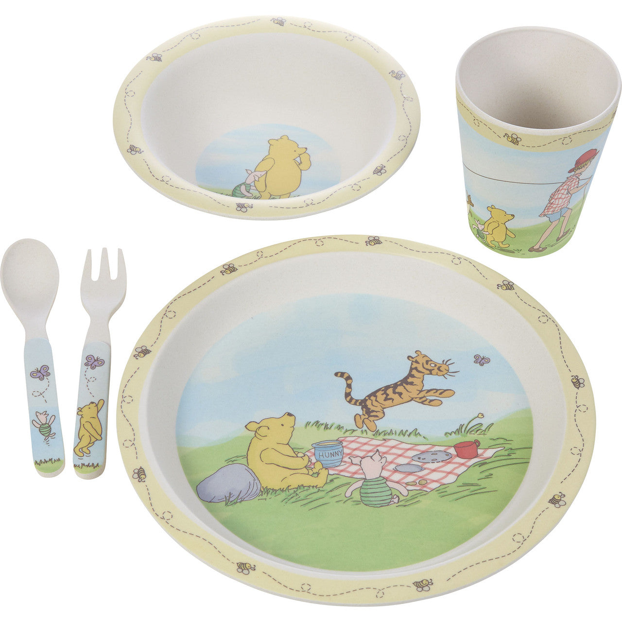 5-Piece Classic Pooh Mealtime Gift Set - Image