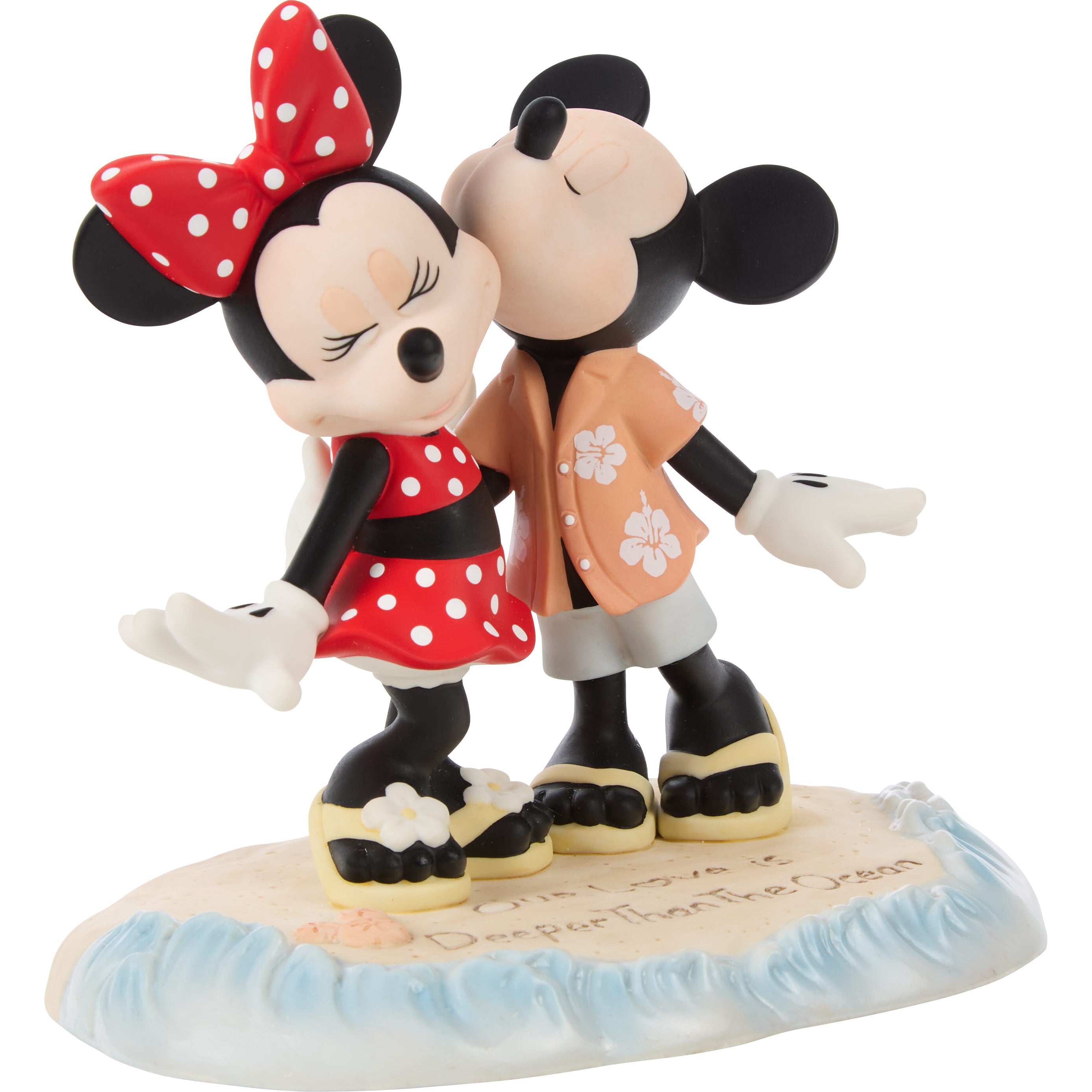 Our Love Is Deeper Than The Ocean Disney Mickey Mouse And Minnie Mouse Figurine