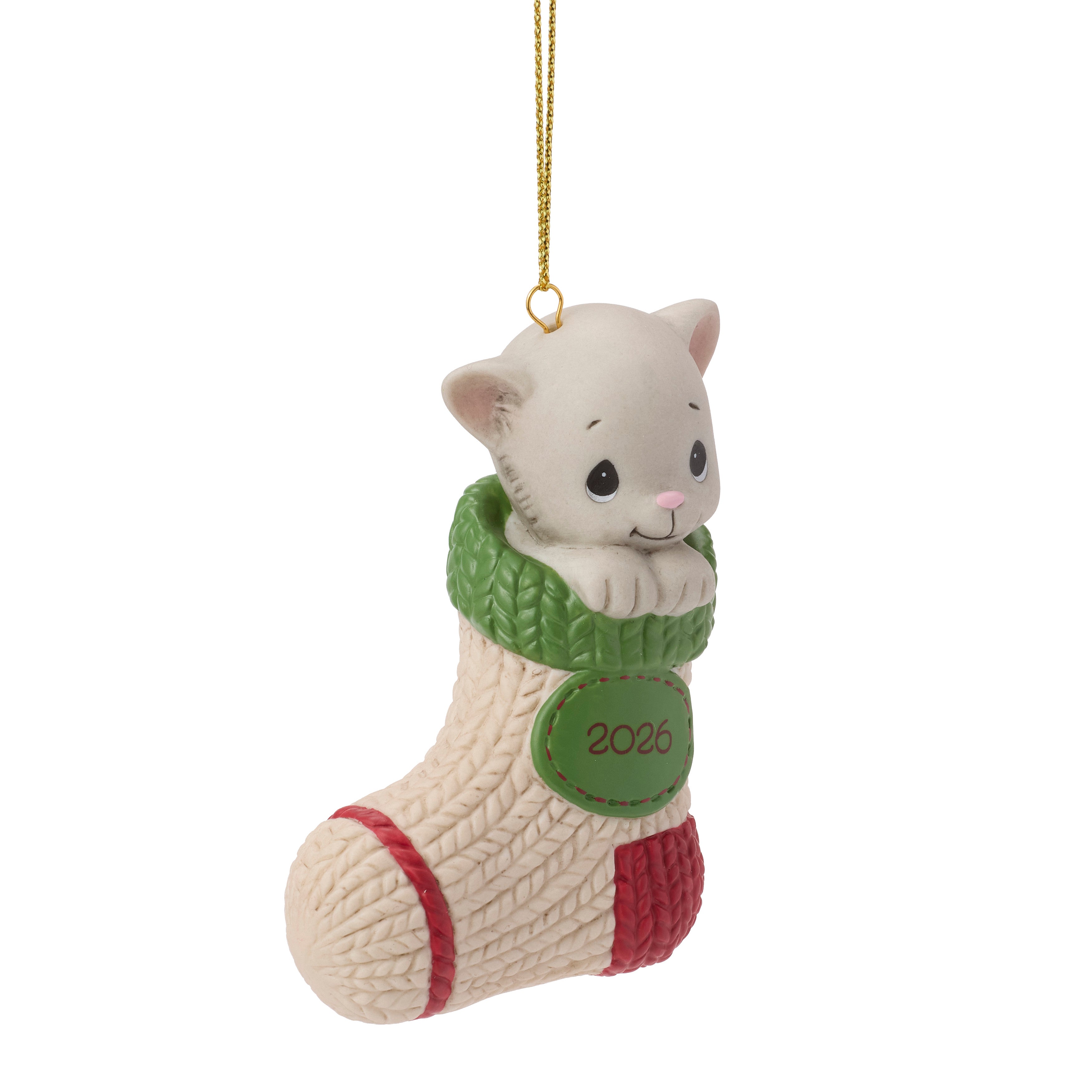 Purr-fectly Cozy Christmas 2026 Dated Cat Ornament