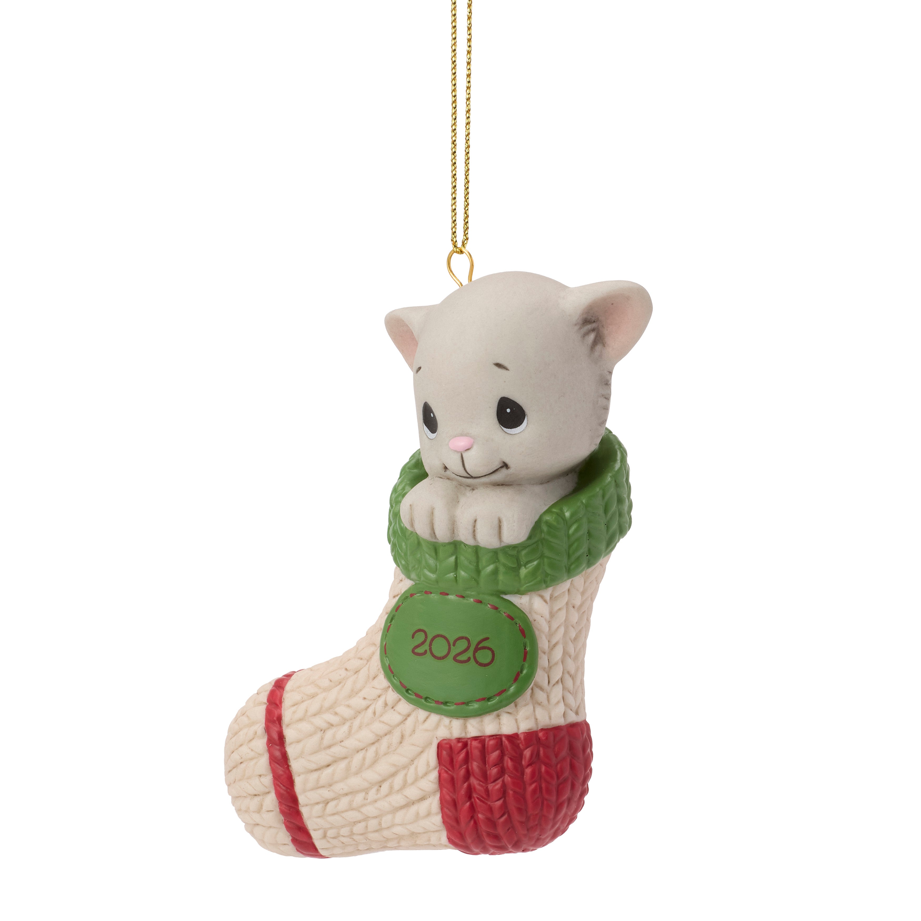 Purr-fectly Cozy Christmas 2026 Dated Cat Ornament