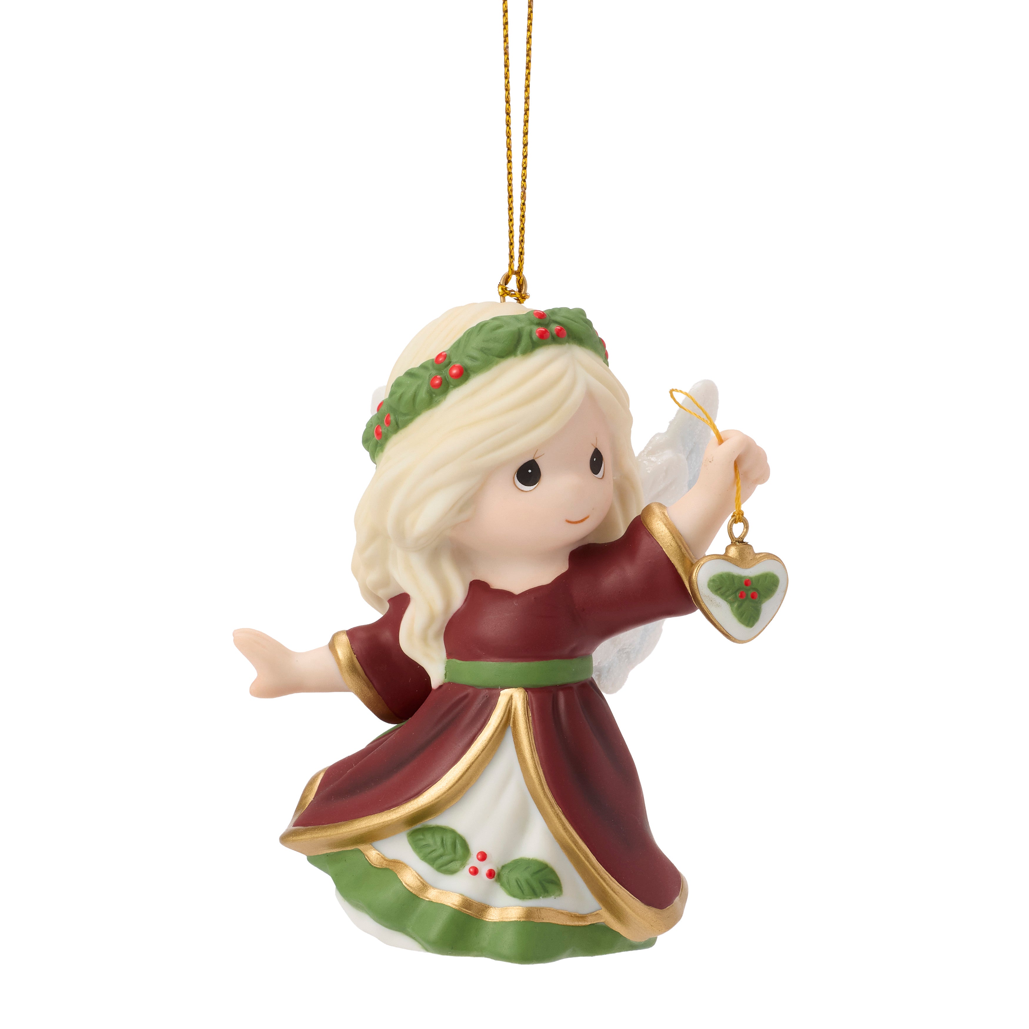 Heartfelt Christmas Wishes Annual Angel Ornament