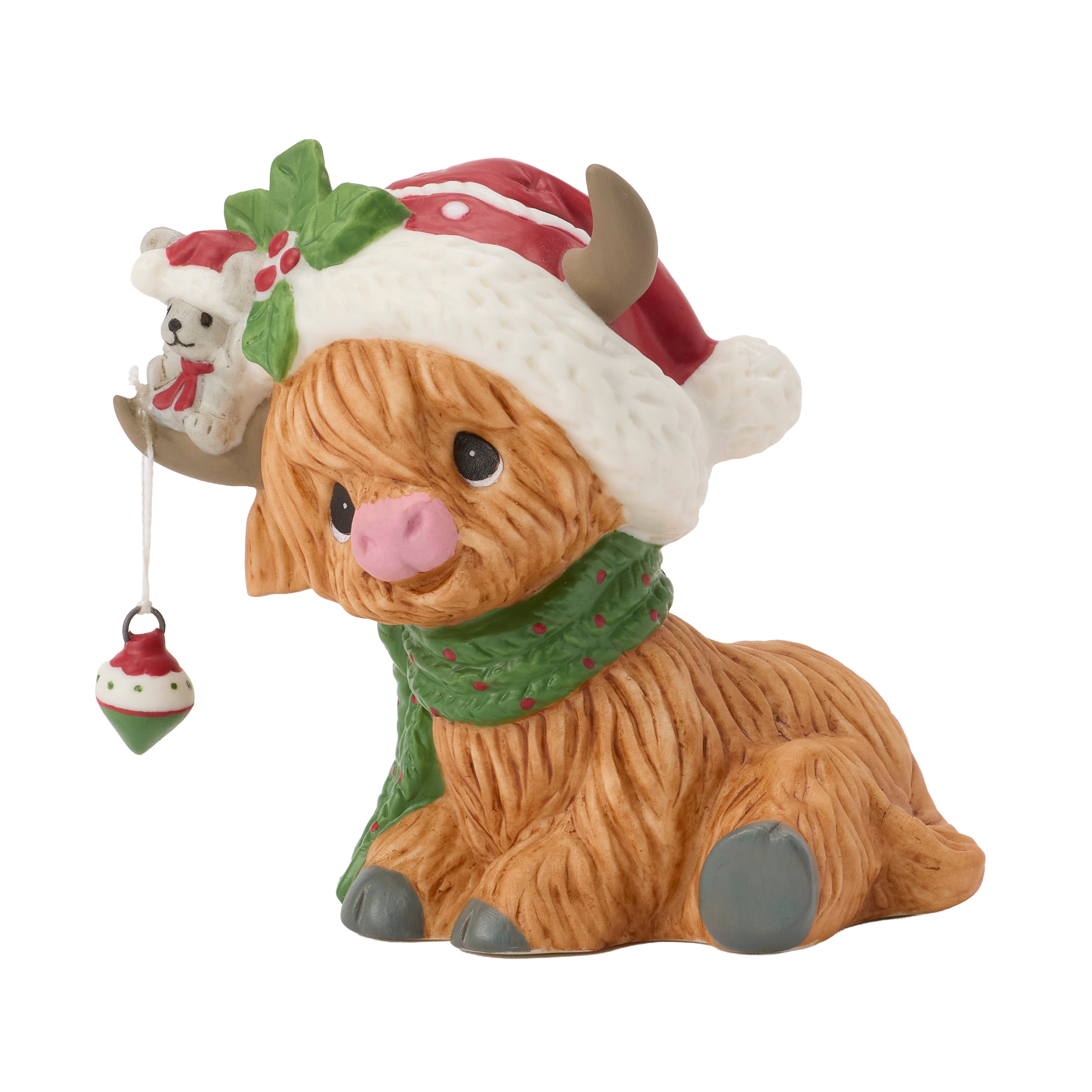 Moo-ey Christmas Figurine