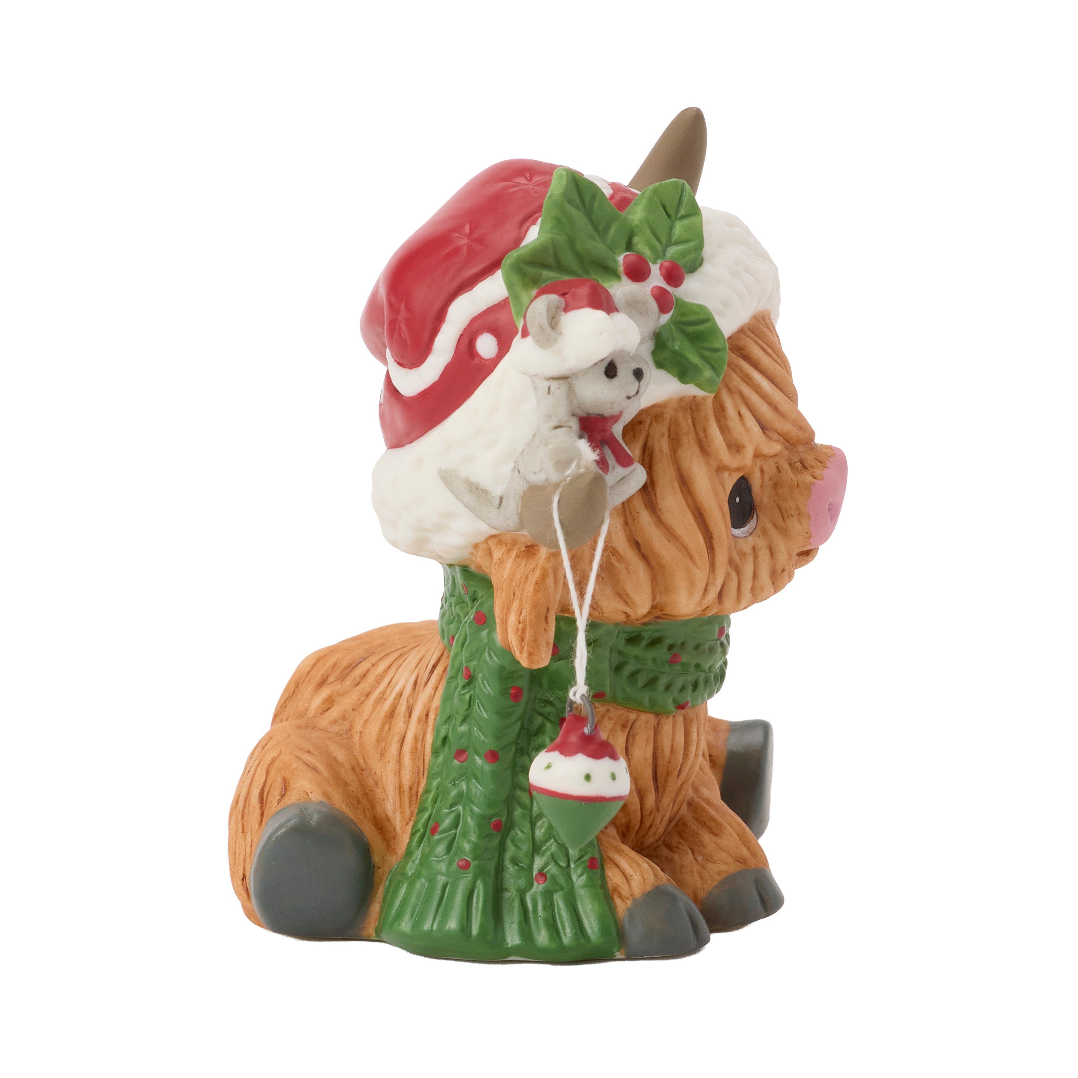 Moo-ey Christmas Figurine