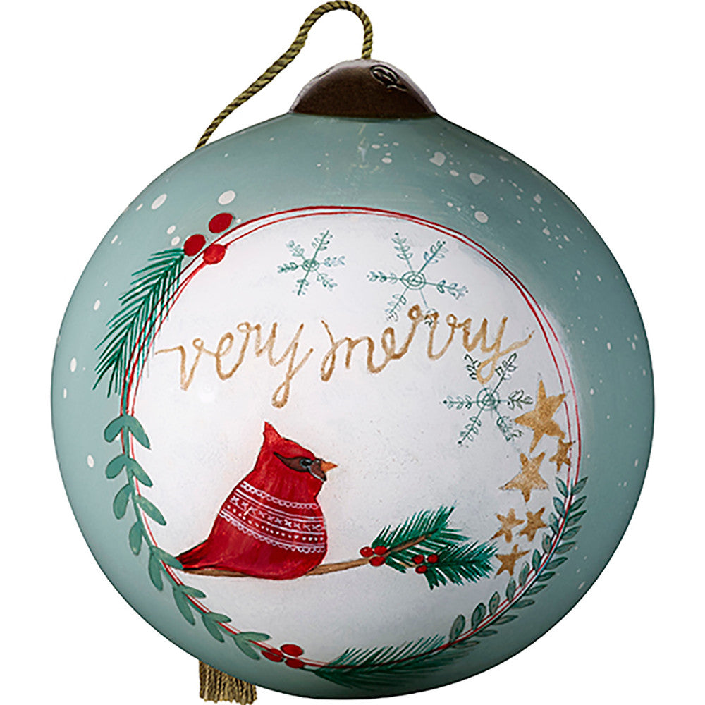 Very Merry Cardinal Ornament - Image