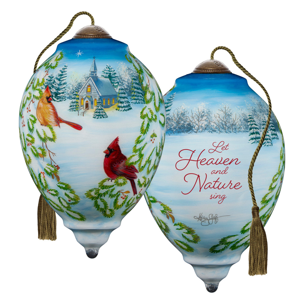 Let Heaven And Nature Sing Cardinal Ornament - Image