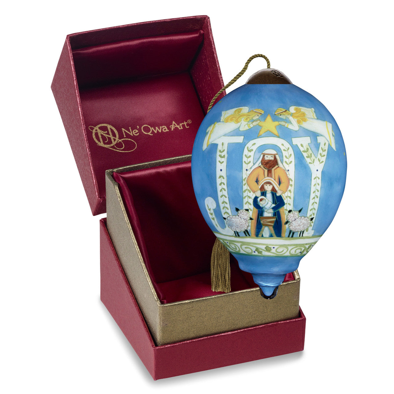 Joy To The World Nativity Ornament - Image