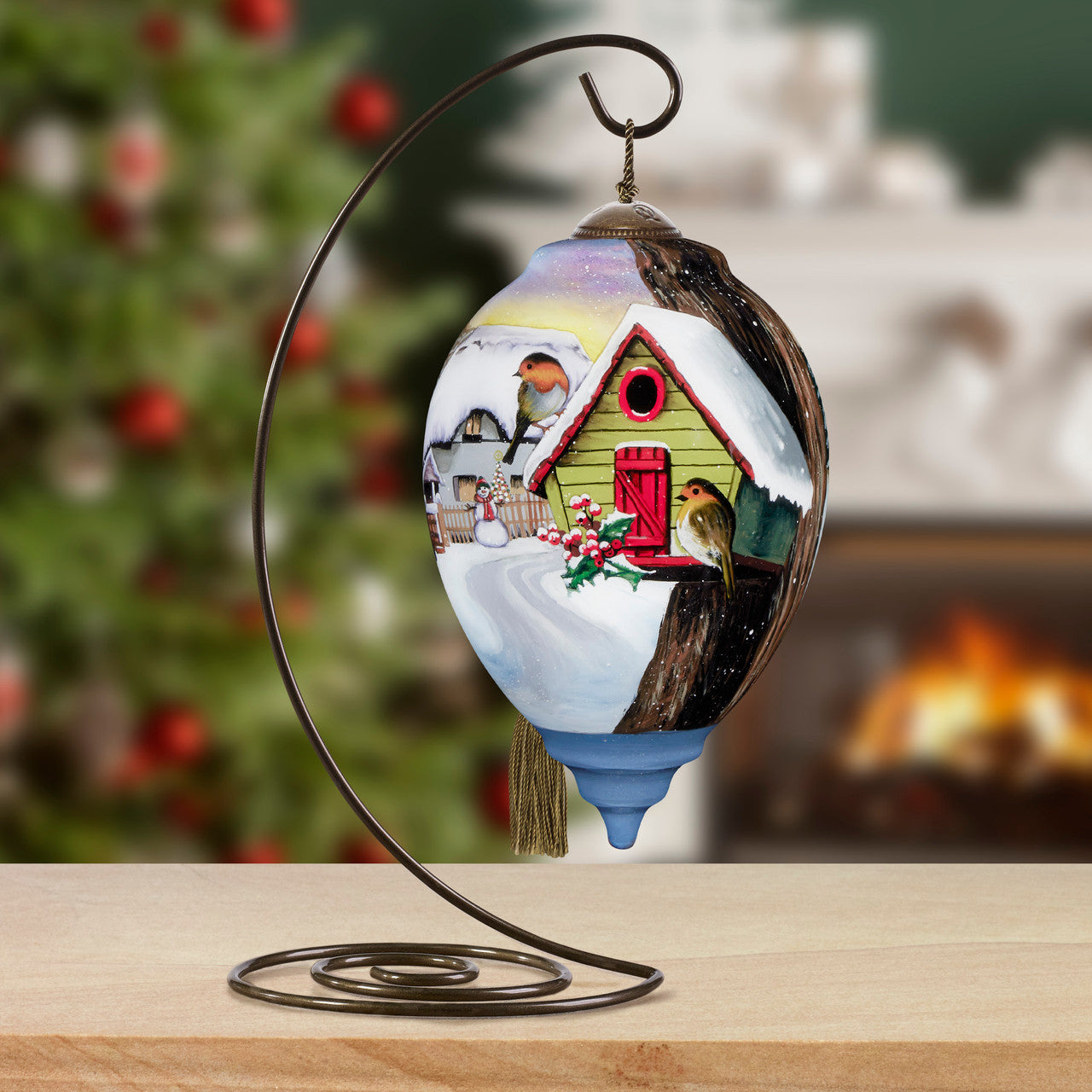 Home For The Holidays Christmas Birds Ornament - Image