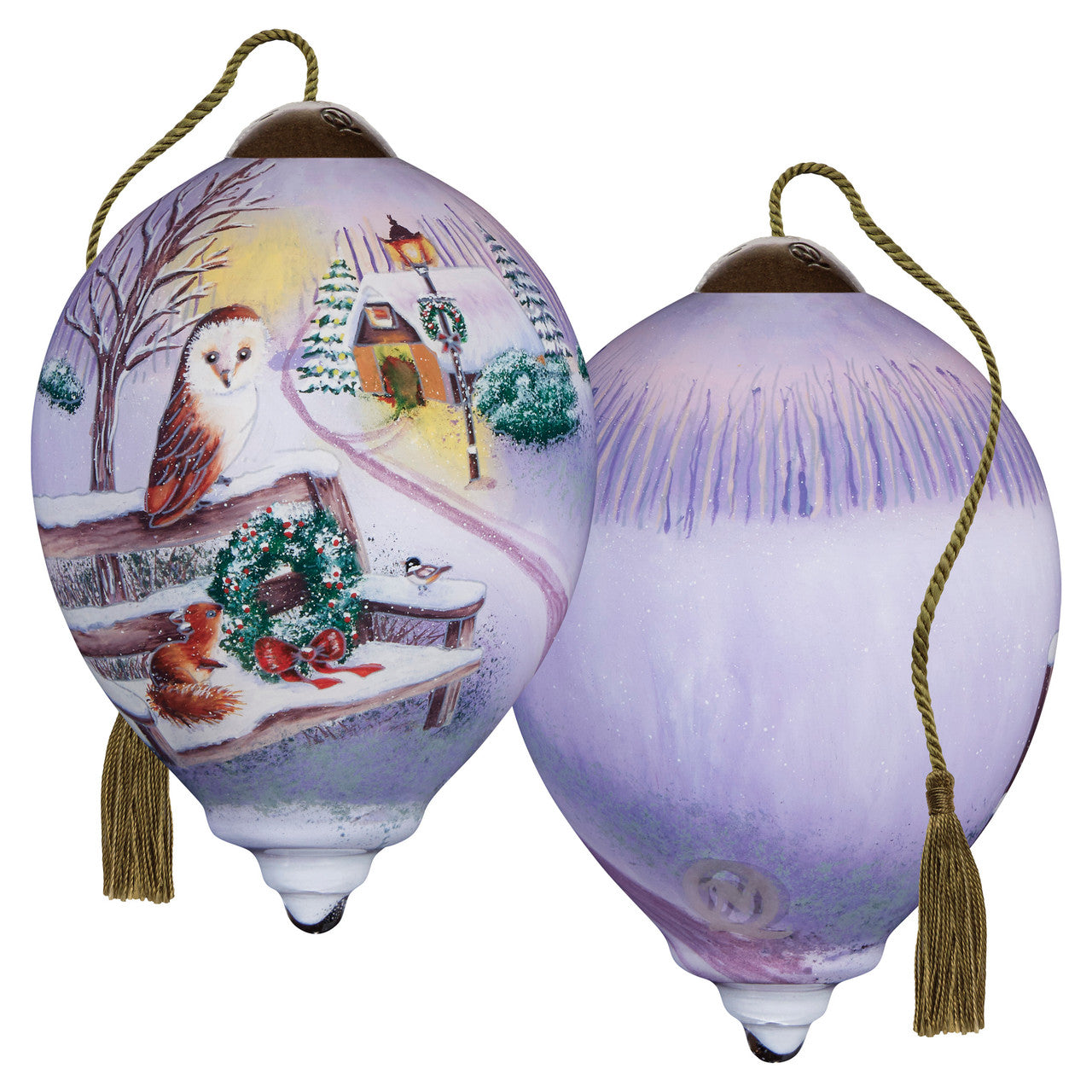 Friendship Glows In Winter Snows Ornament - Image