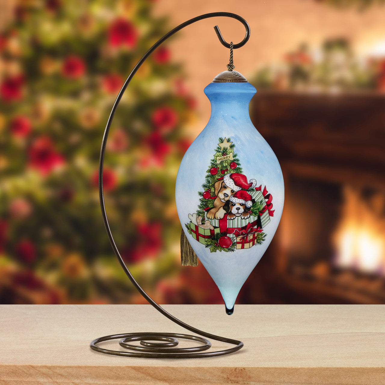 Christmas Dogs Ornament - Image