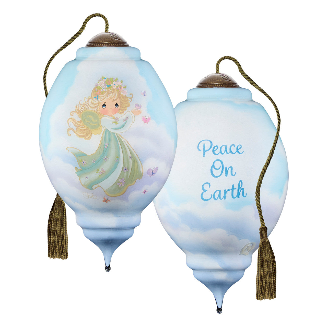 Peace On Earth Precious Moments Angel Ornament - Image