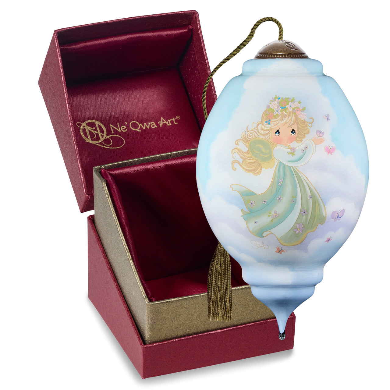 Peace On Earth Precious Moments Angel Ornament - Image