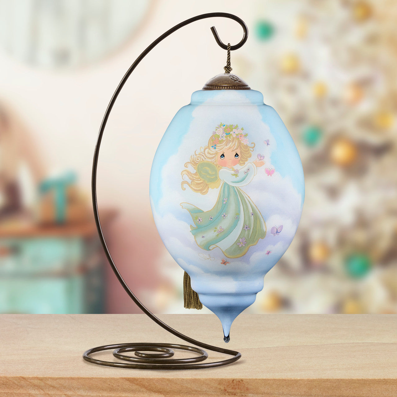 Peace On Earth Precious Moments Angel Ornament - Image