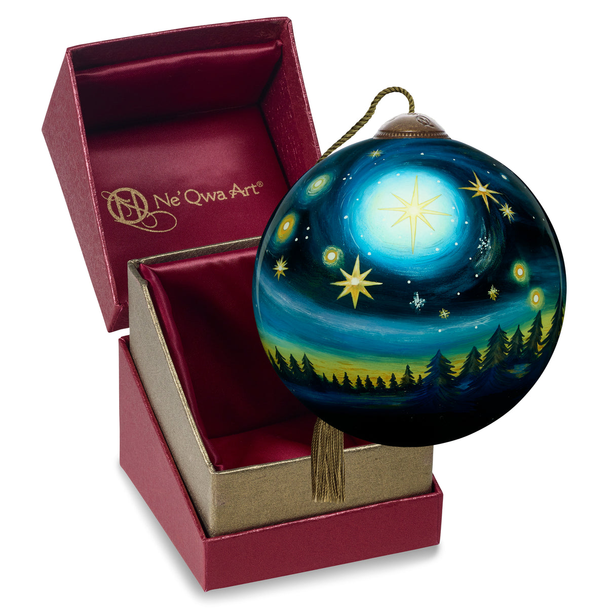 Peace On Earth Starry Night Ornament