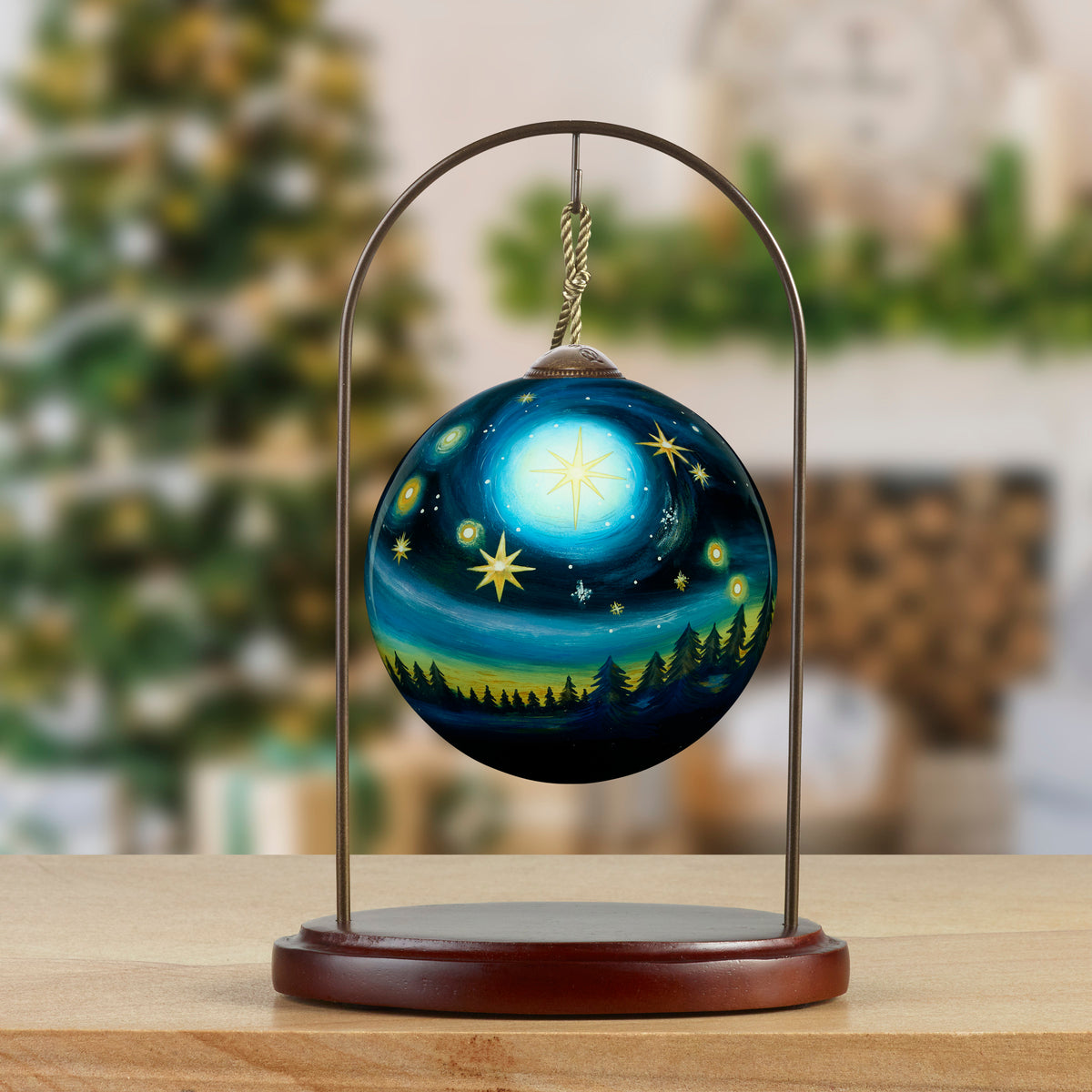 Peace On Earth Starry Night Ornament
