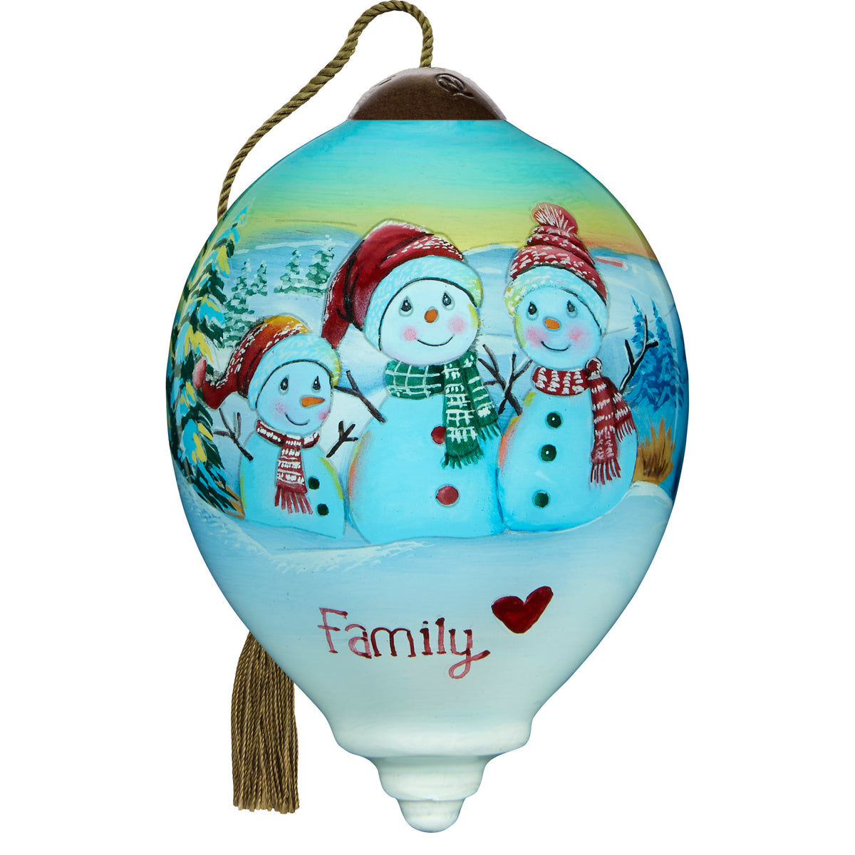Family Is The Heart Of Christmas Ornament