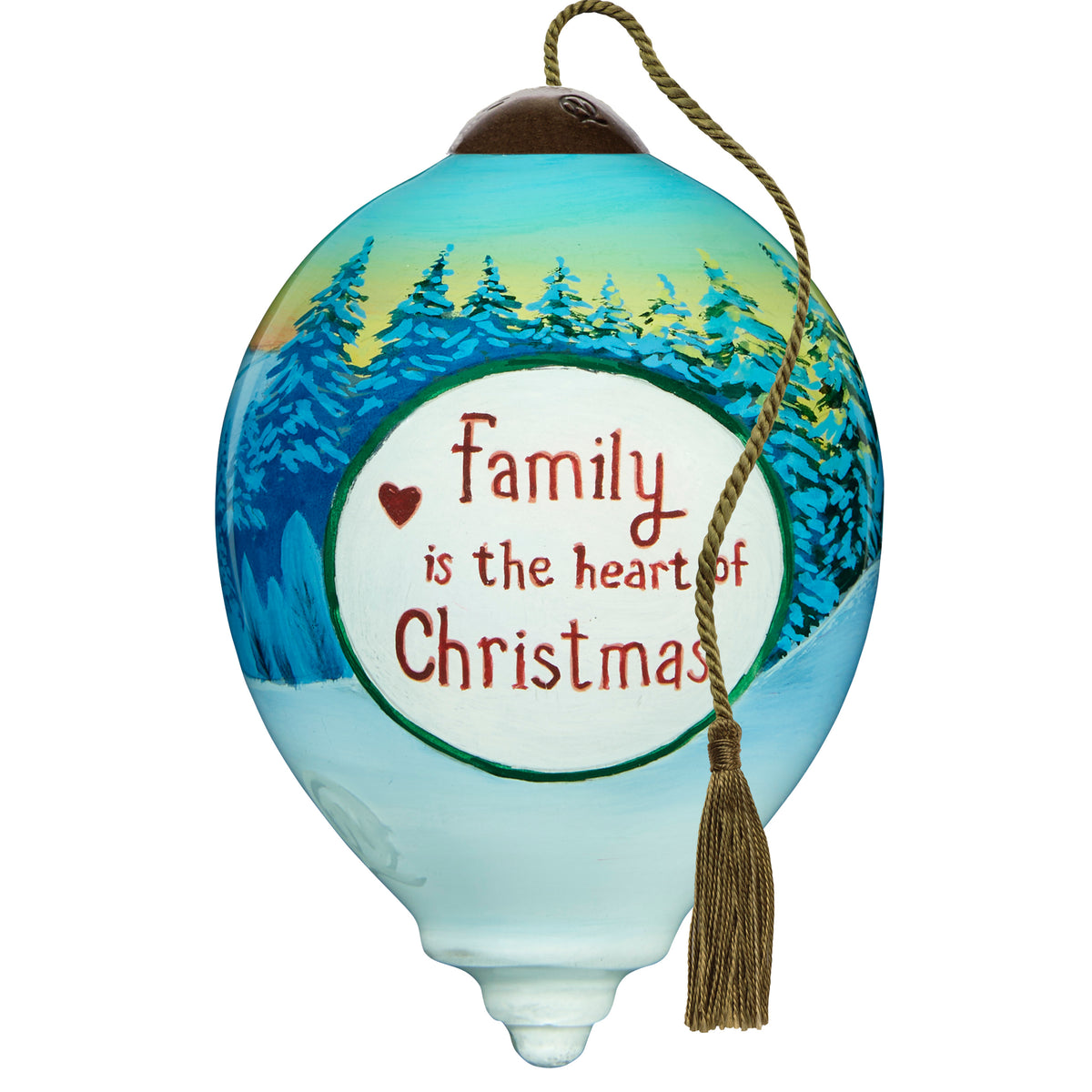 Family Is The Heart Of Christmas Ornament