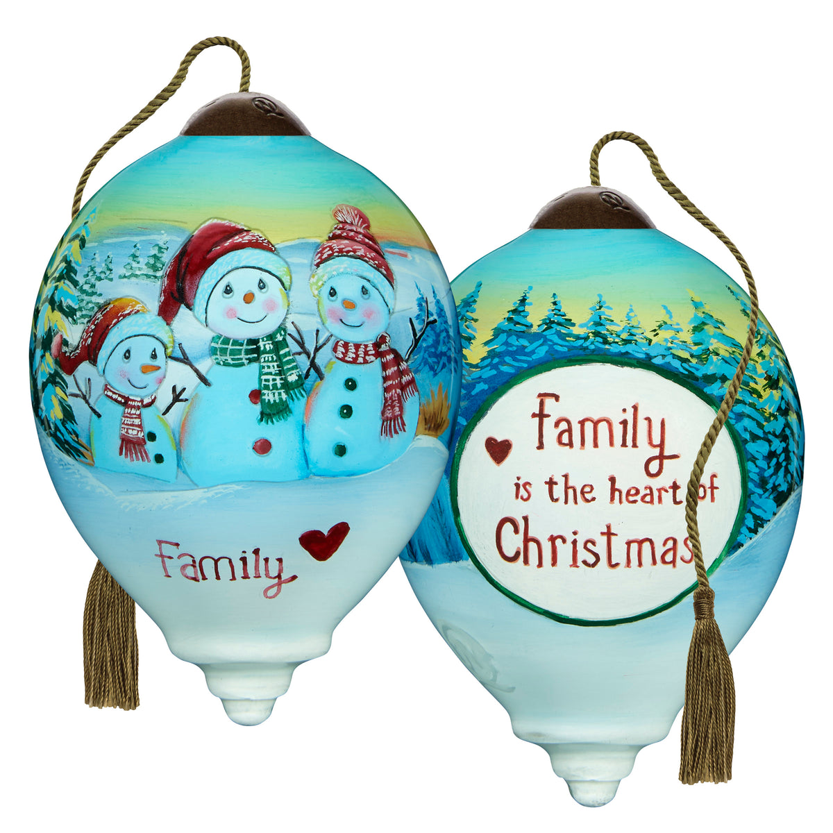 Family Is The Heart Of Christmas Ornament