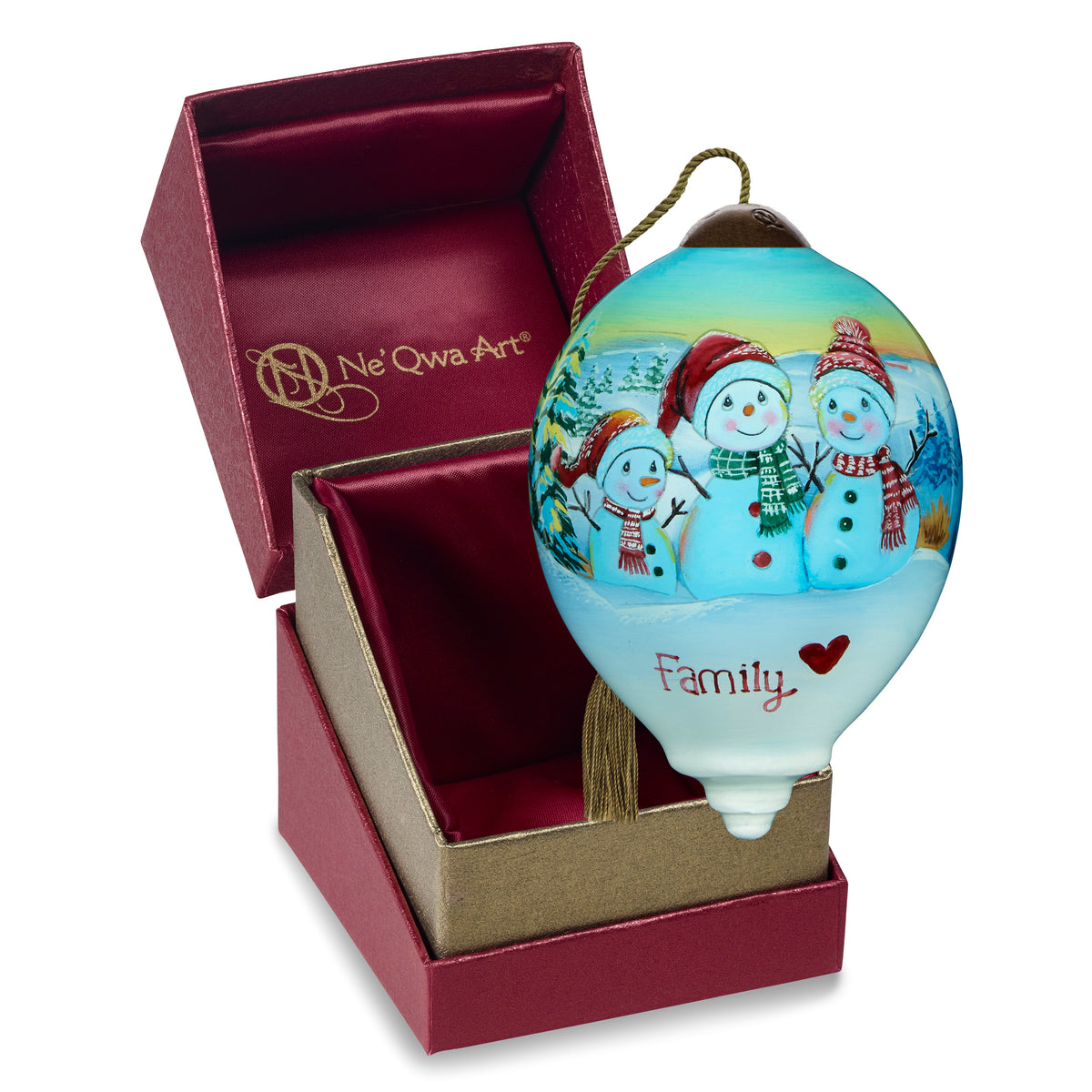Family Is The Heart Of Christmas Ornament