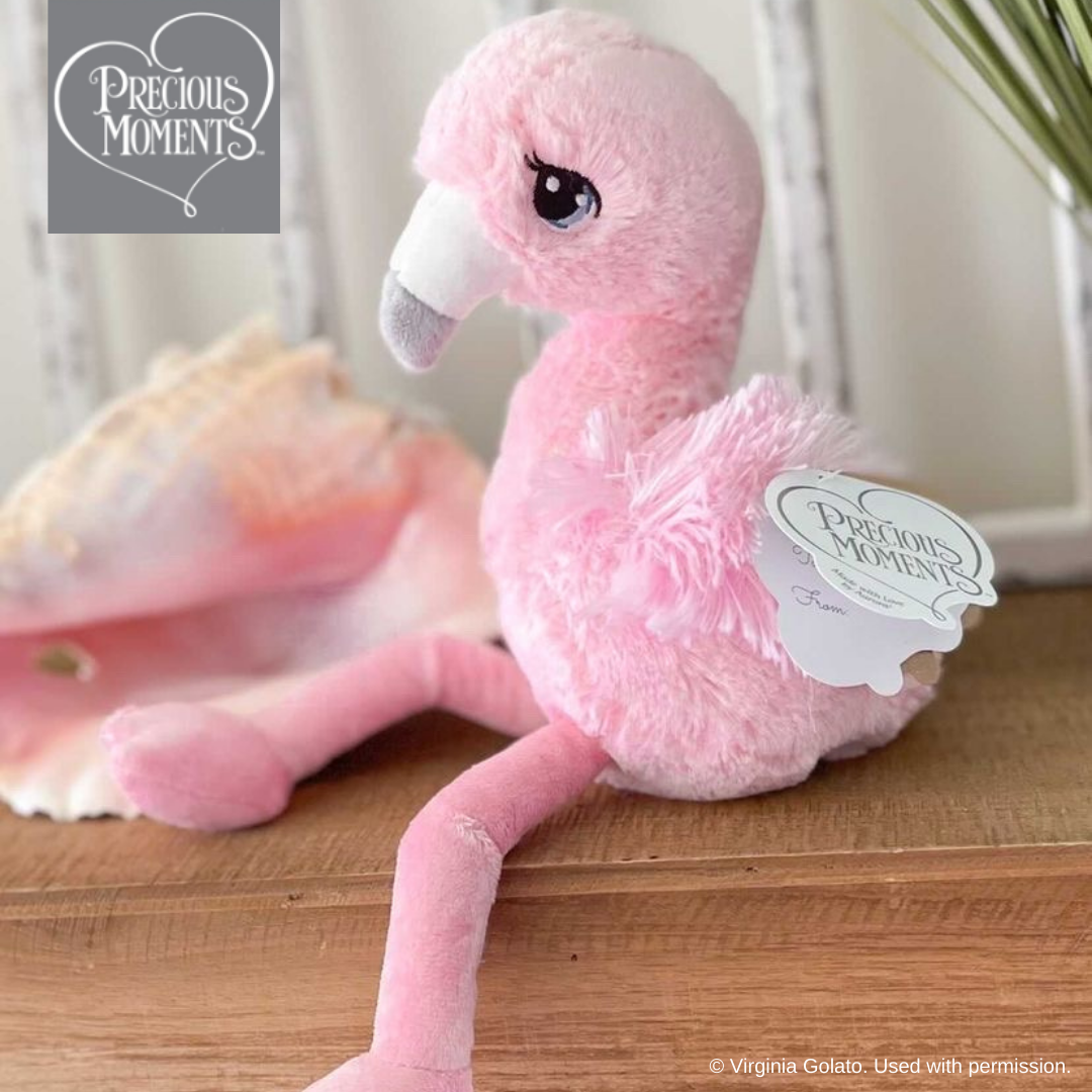 You Are Outstanding Flora Flamingo Stuffed Animal - Image