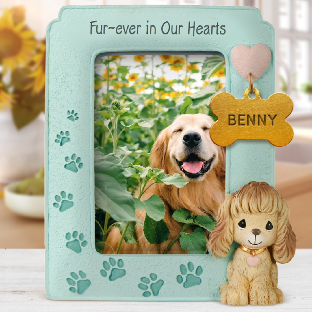 Fur-ever In Our Hearts Pet Photo Frame - Image