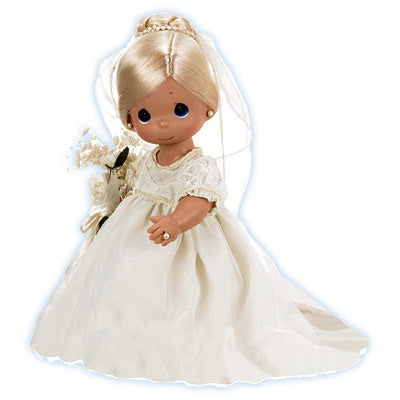 プレシャスモーメンツ　ウェディング 　ビスクドール Wedding Gift, “Enchanted Dreams”, Blonde Doll, 12 Inch Vinyl, #PMC4636