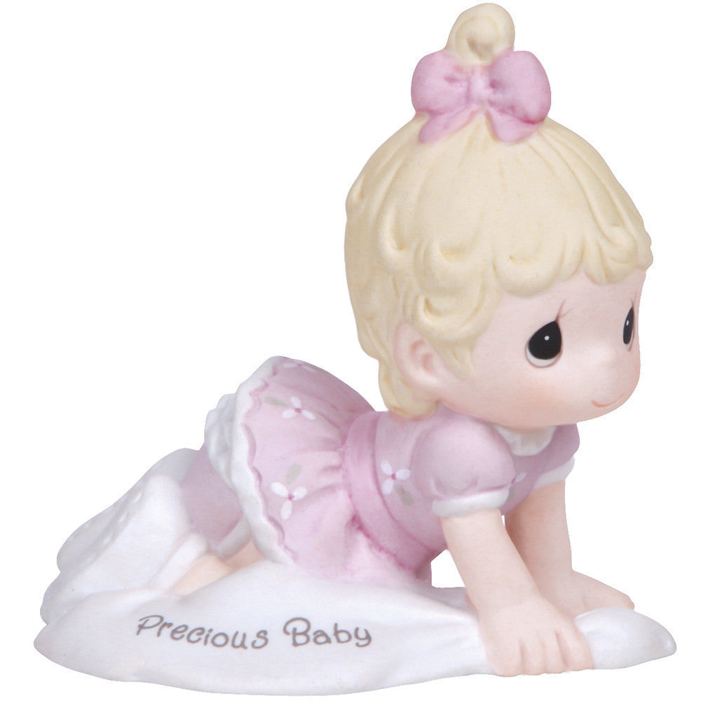 Growing In Grace, Precious Baby Blonde Girl Figurine - Image