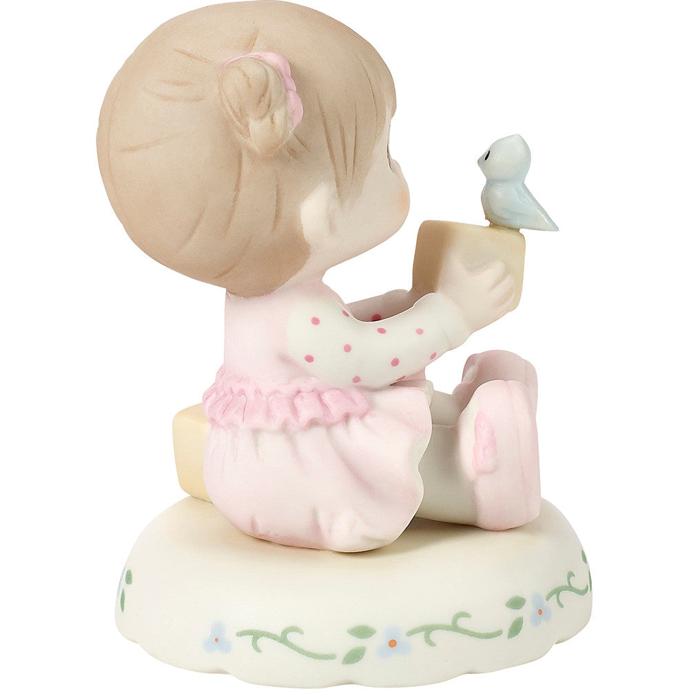 Growing In Grace, Age 2, Brunette Girl Figurine - Image