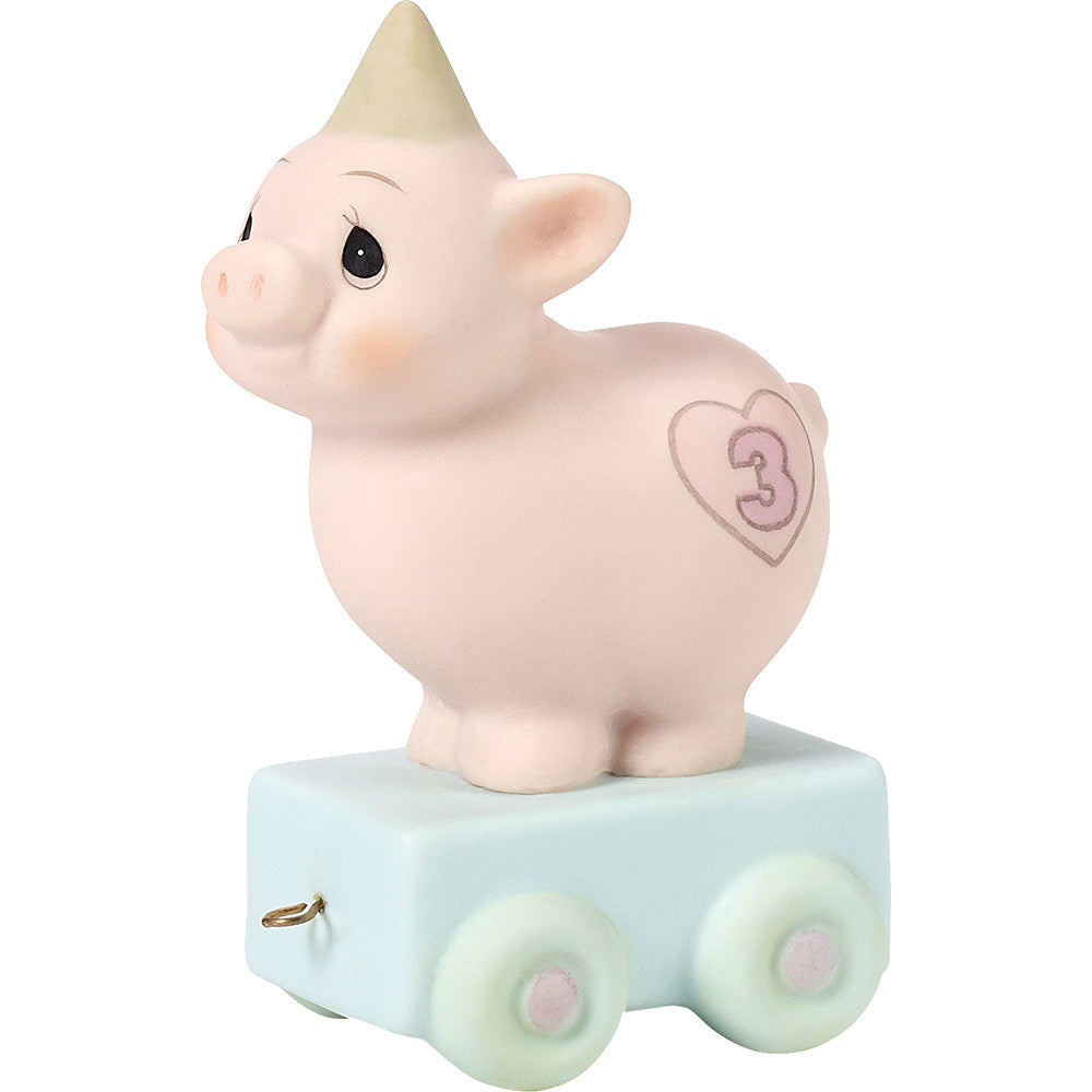 Birthday Train, Age 3, Heaven Bless Your Special Day Figurine - Image